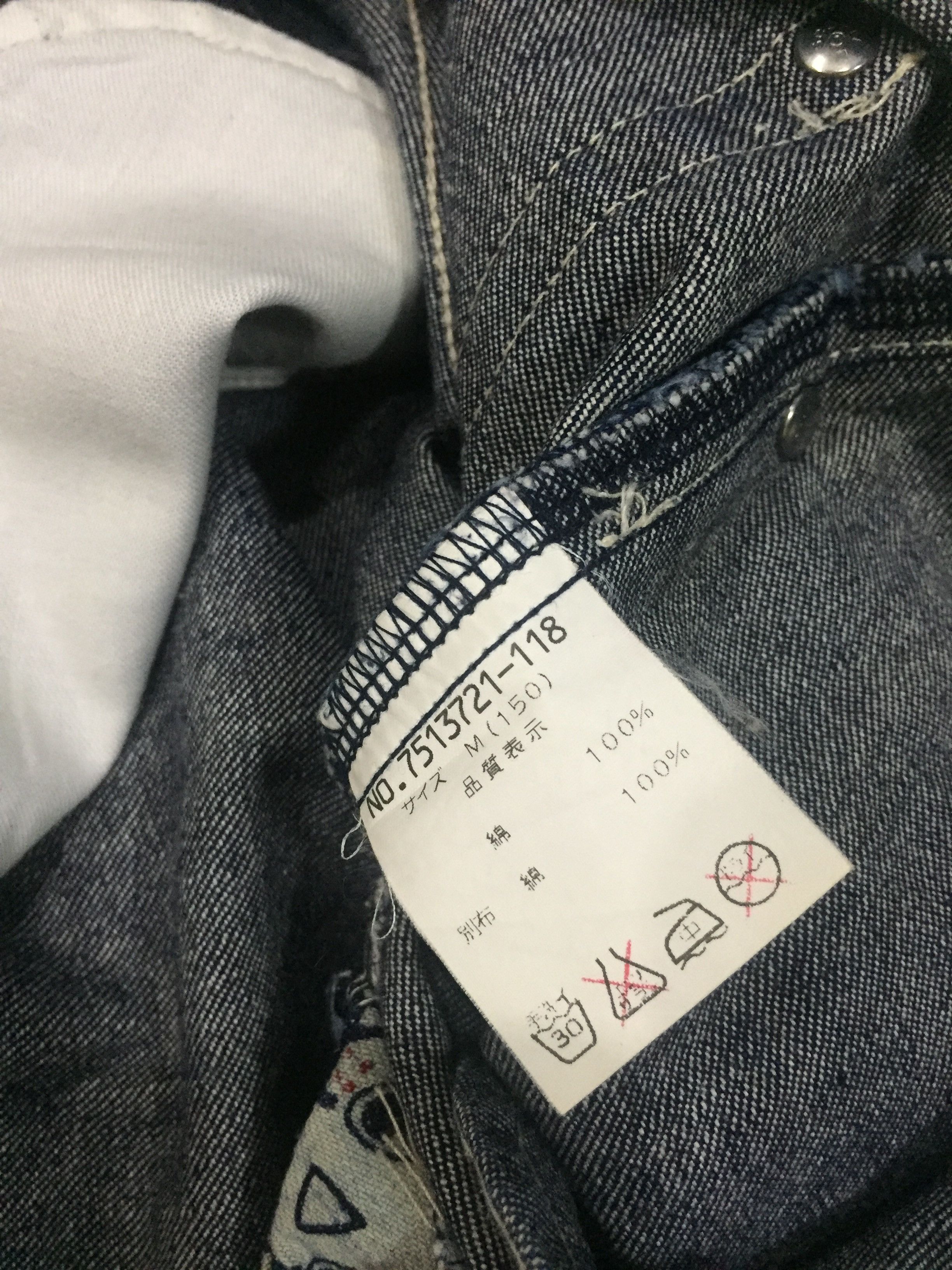 Japanese Brand Vintage Japan art pop Angel Blue jean Pant like Hysterics Size US 26 / EU 42 - 4 Thumbnail