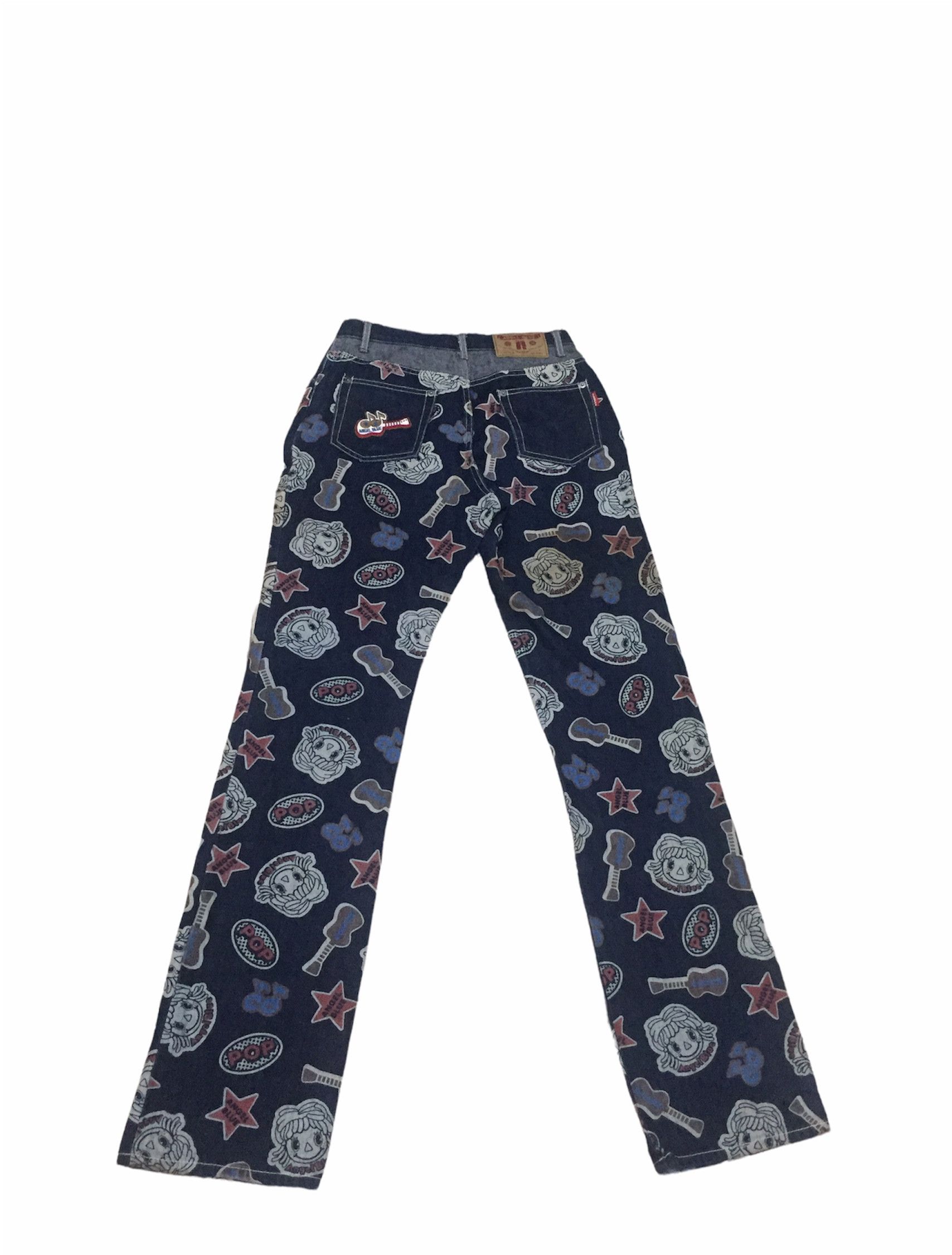 Japanese Brand Vintage Japan art pop Angel Blue jean Pant like Hysterics Size US 26 / EU 42 - 2 Thumbnail