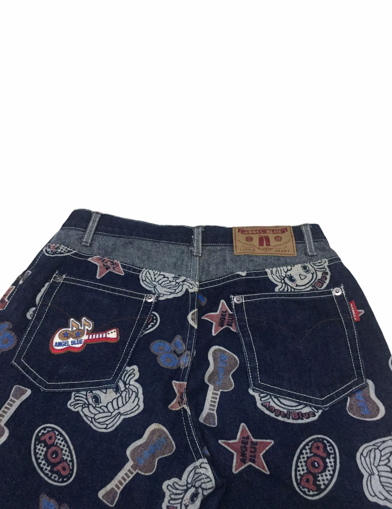 Japanese Brand Vintage Japan art pop Angel Blue jean Pant like Hysterics Size US 26 / EU 42 - 9 Thumbnail