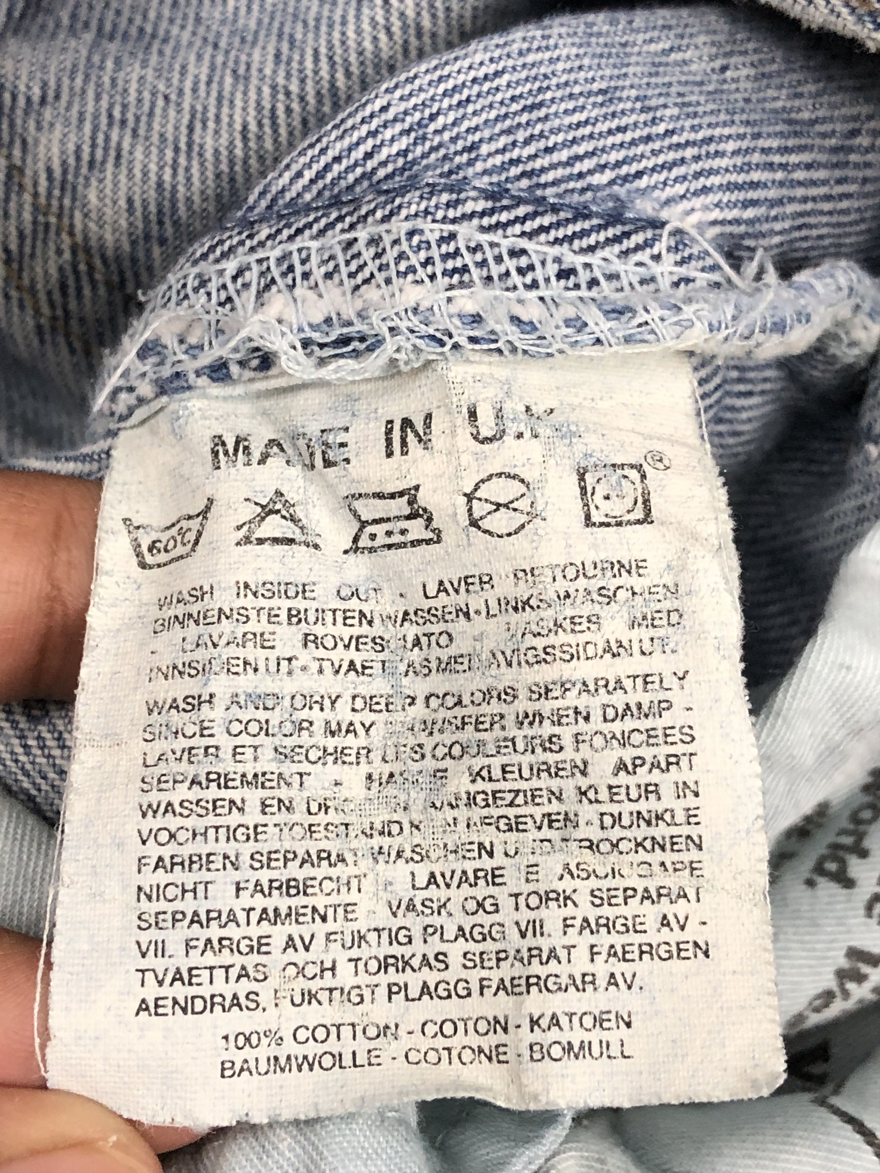 Levi's Vintage 90s Levis 503 Faded Blue Jeans DP1633 Size US 32 / EU 48 - 7 Thumbnail