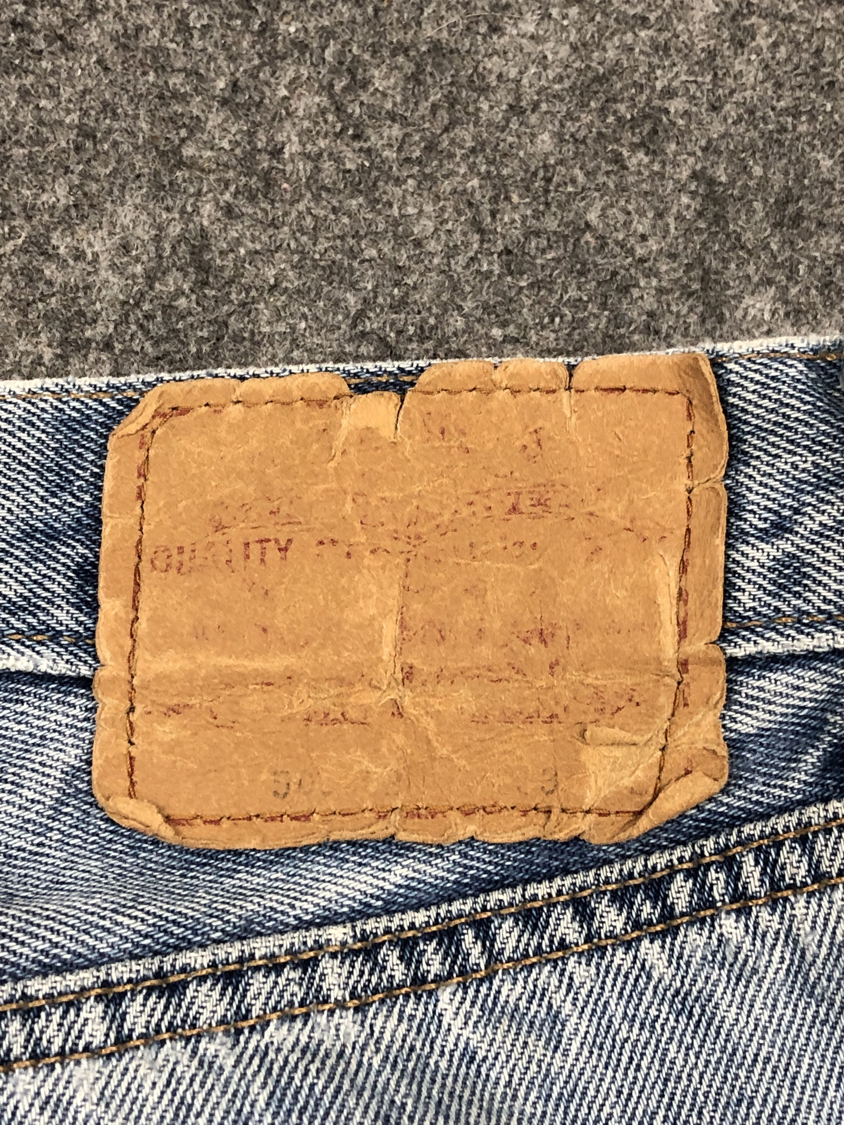 Levi's Vintage 90s Levis 503 Faded Blue Jeans DP1633 Size US 32 / EU 48 - 5 Thumbnail