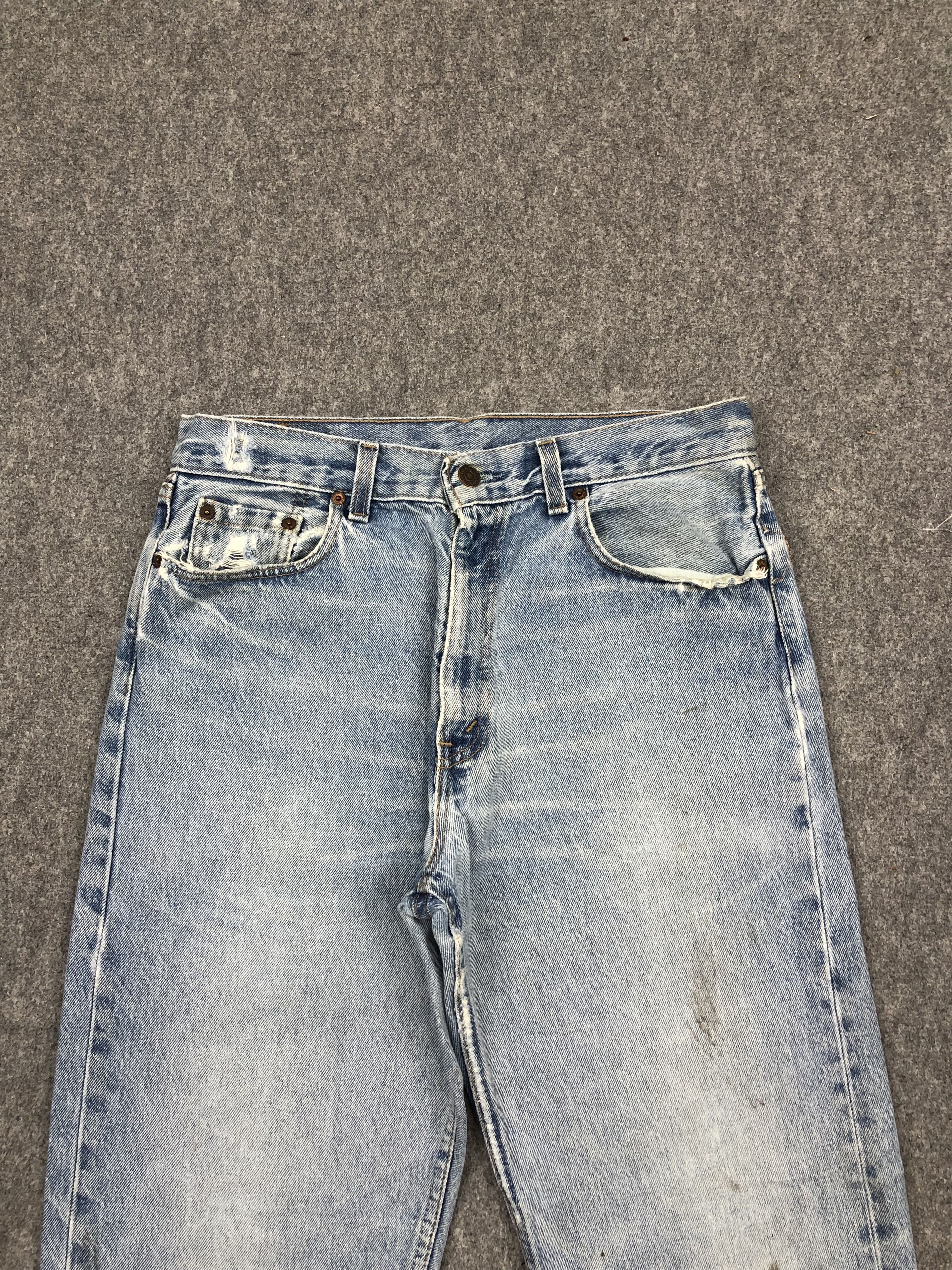 Levi's Vintage 90s Levis 503 Faded Blue Jeans DP1633 Size US 32 / EU 48 - 2 Thumbnail