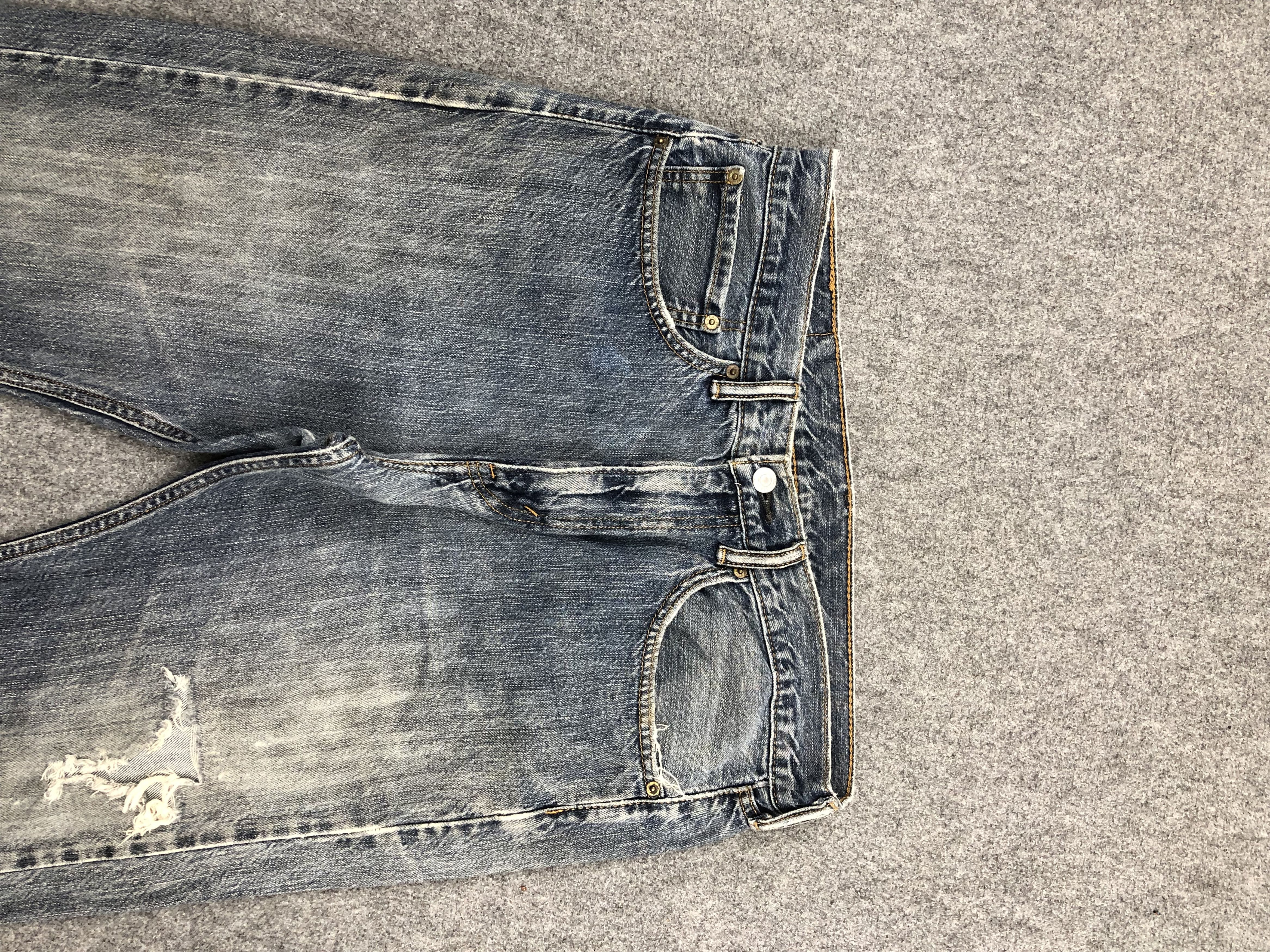 Levi's Faded Blue Vintage Levis 505 Jeans DP1626 Size US 35 - 2 Thumbnail