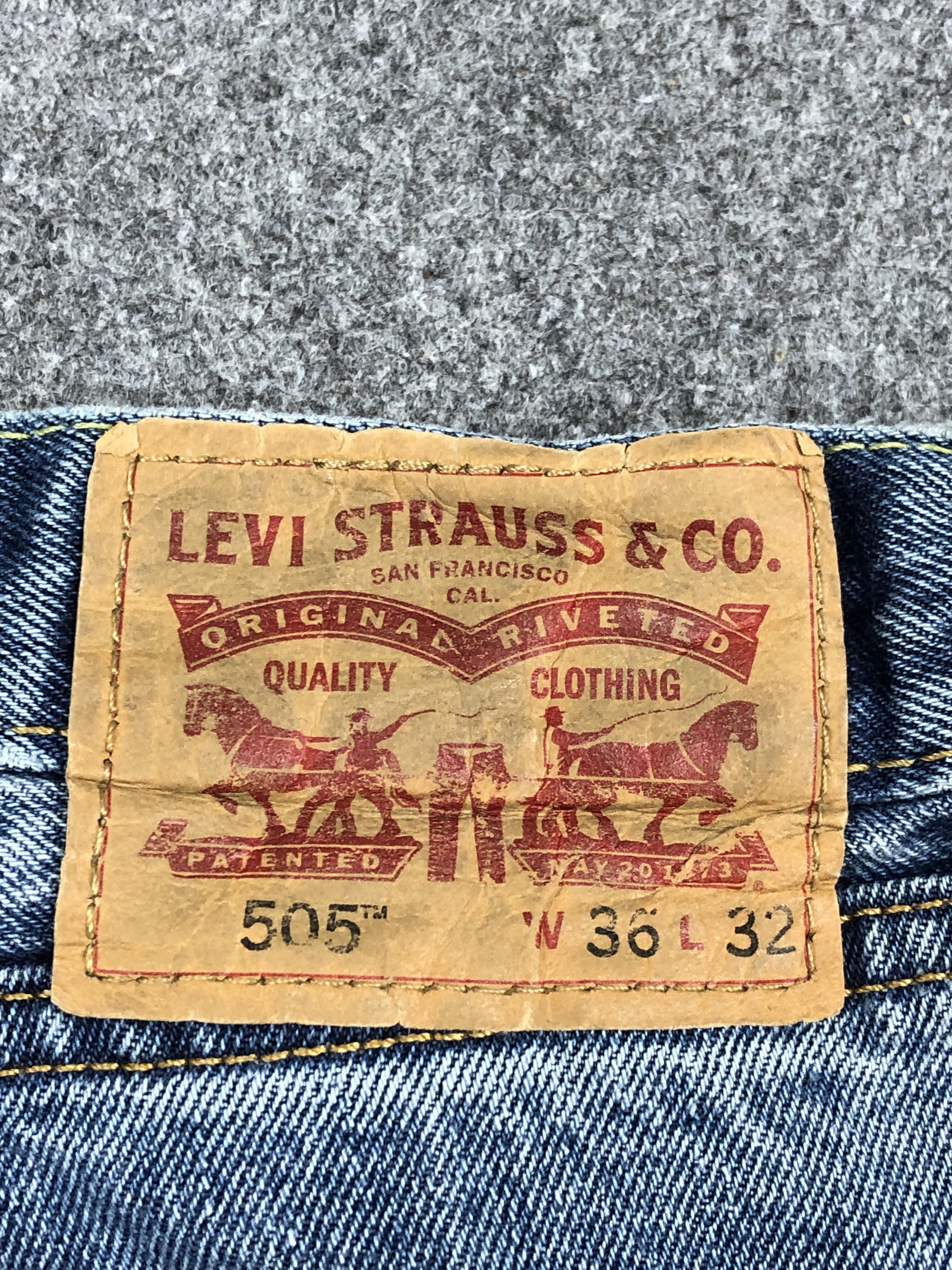 Levi's Vintage Levis 505 Faded Blue Jeans DP1655 Size US 38 / EU 54 - 4 Thumbnail