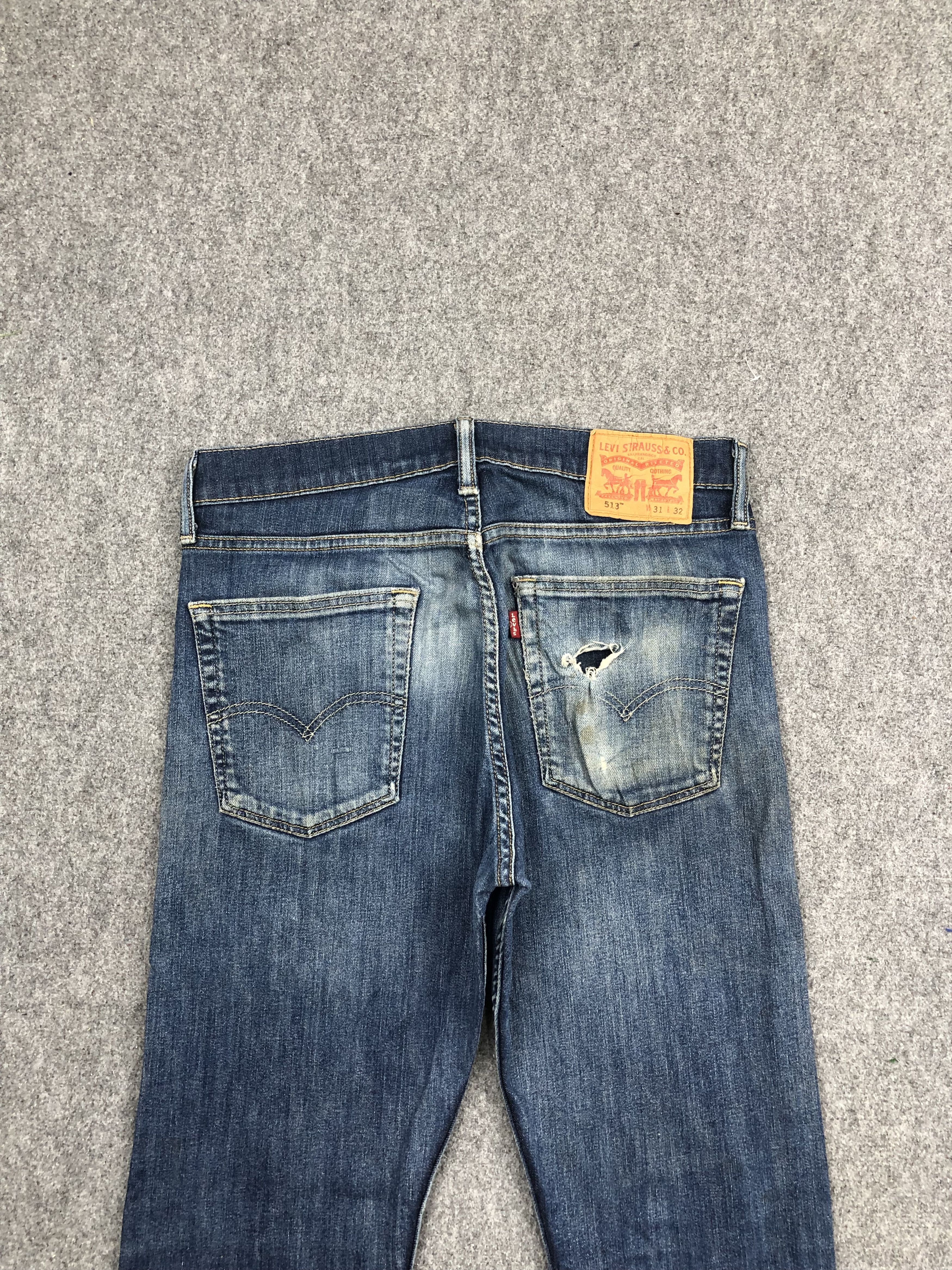 Levi's Vintage Levis 513 Faded Blue Jeans DP1648 Size US 32 / EU 48 - 4 Thumbnail