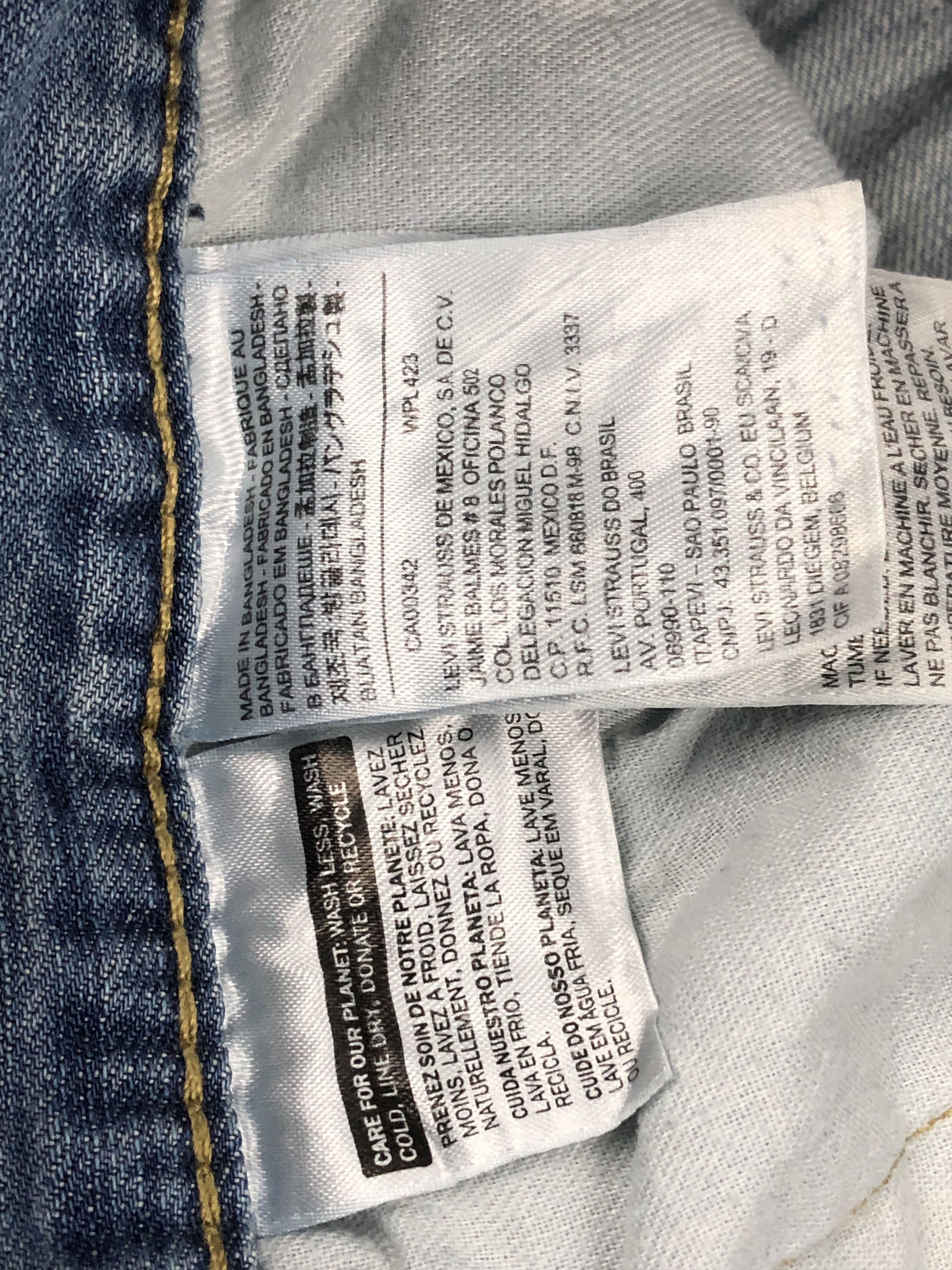 Levi's Vintage Levis 569 Light Wash Jeans DP1647 Size US 41 - 7 Thumbnail