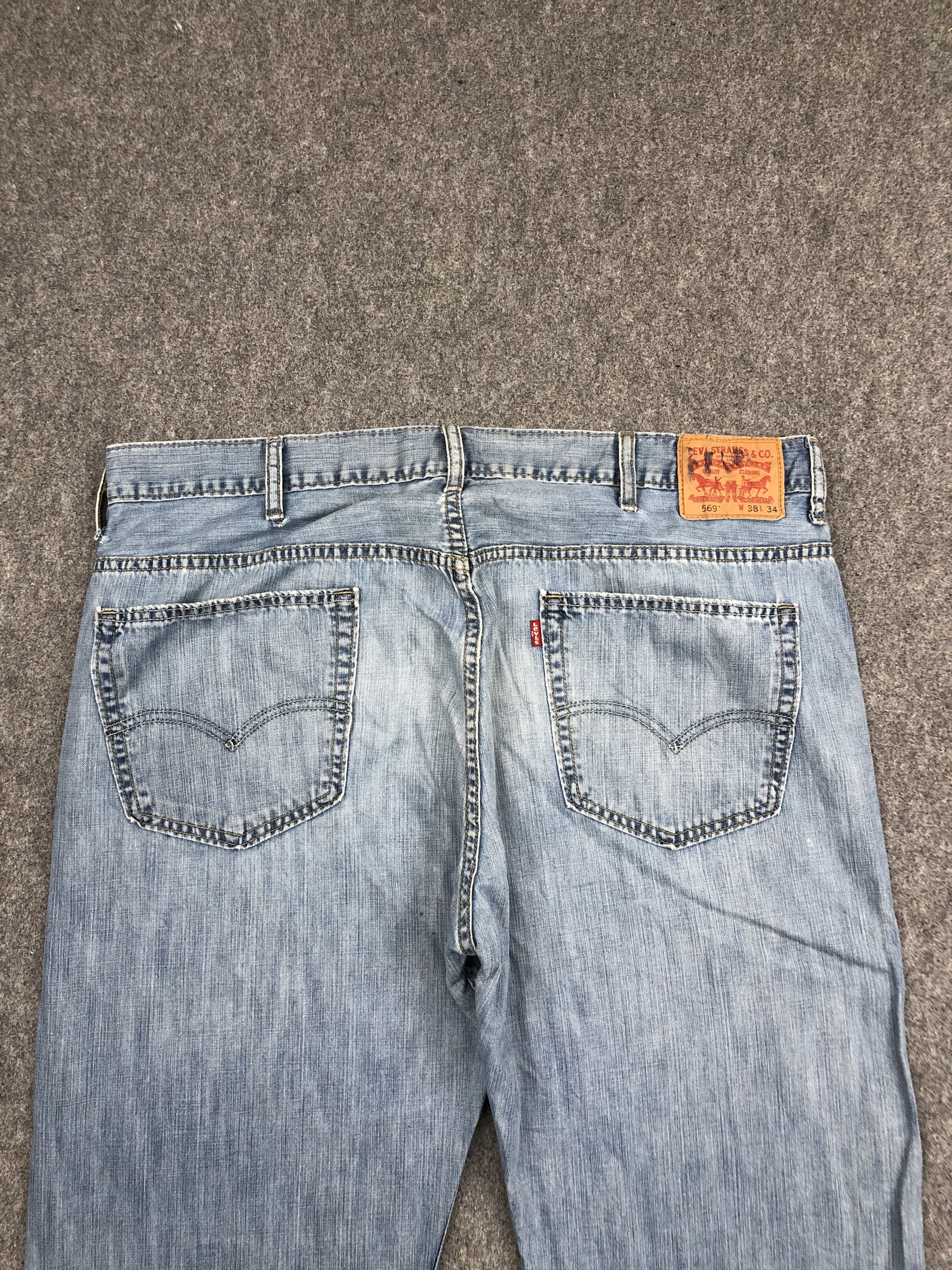 Levi's Vintage Levis 569 Light Wash Jeans DP1647 Size US 41 - 11 Thumbnail
