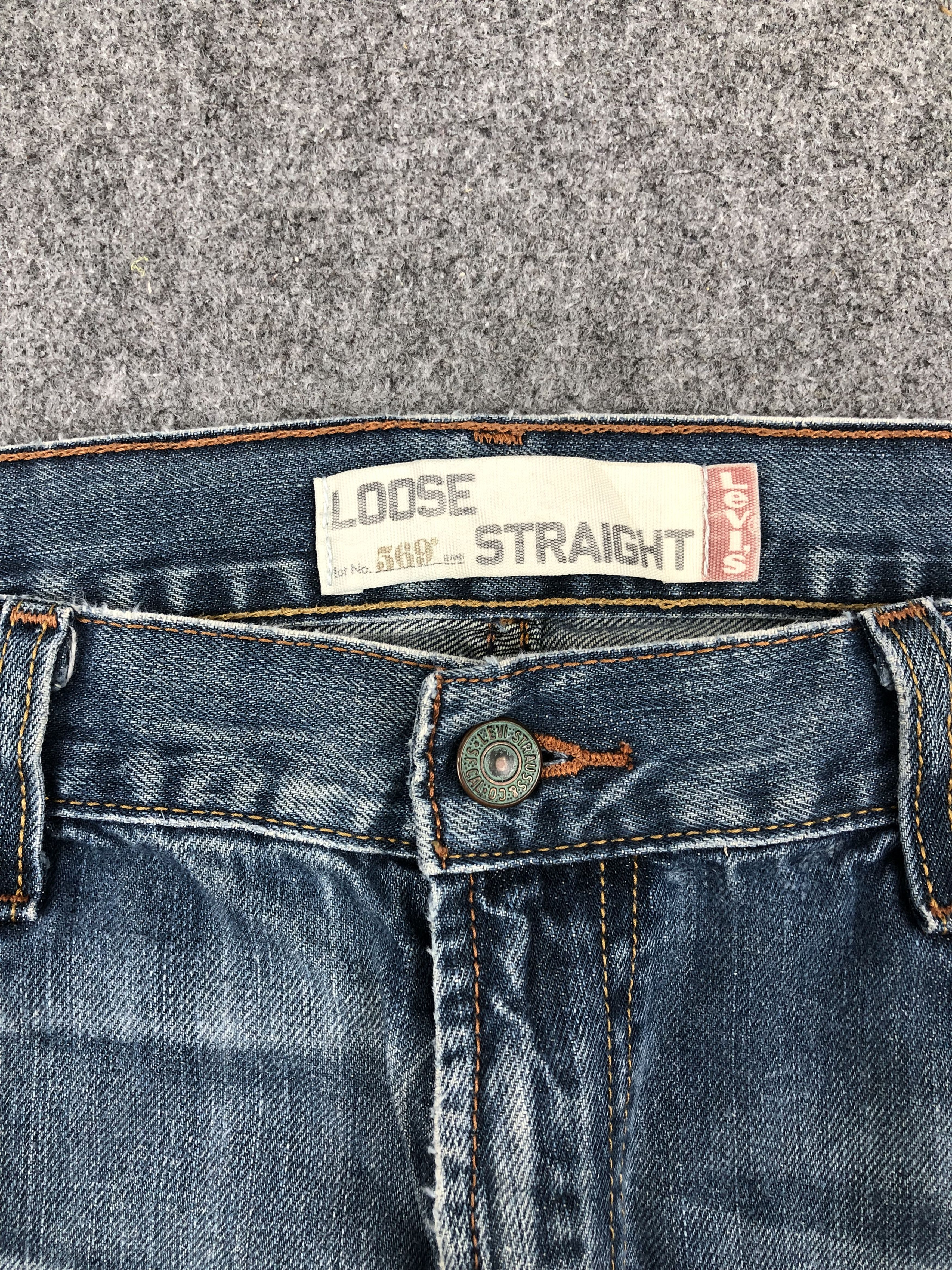 Levi's Vintage Levis 569 Faded Blue Jeans DP1676 Size US 37 - 10 Thumbnail