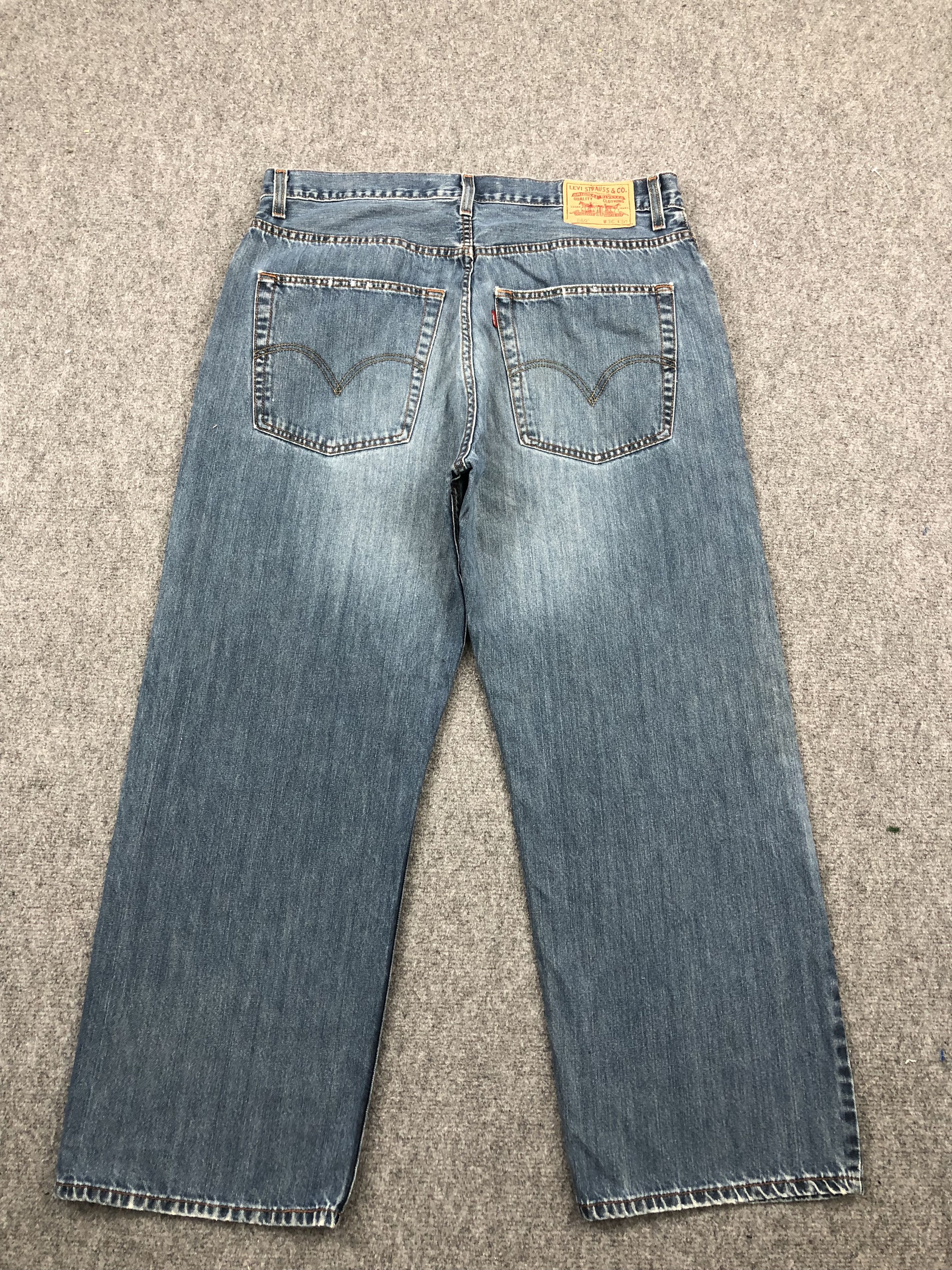 Levi's Vintage Levis 569 Faded Blue Jeans DP1676 Size US 37 - 3 Thumbnail