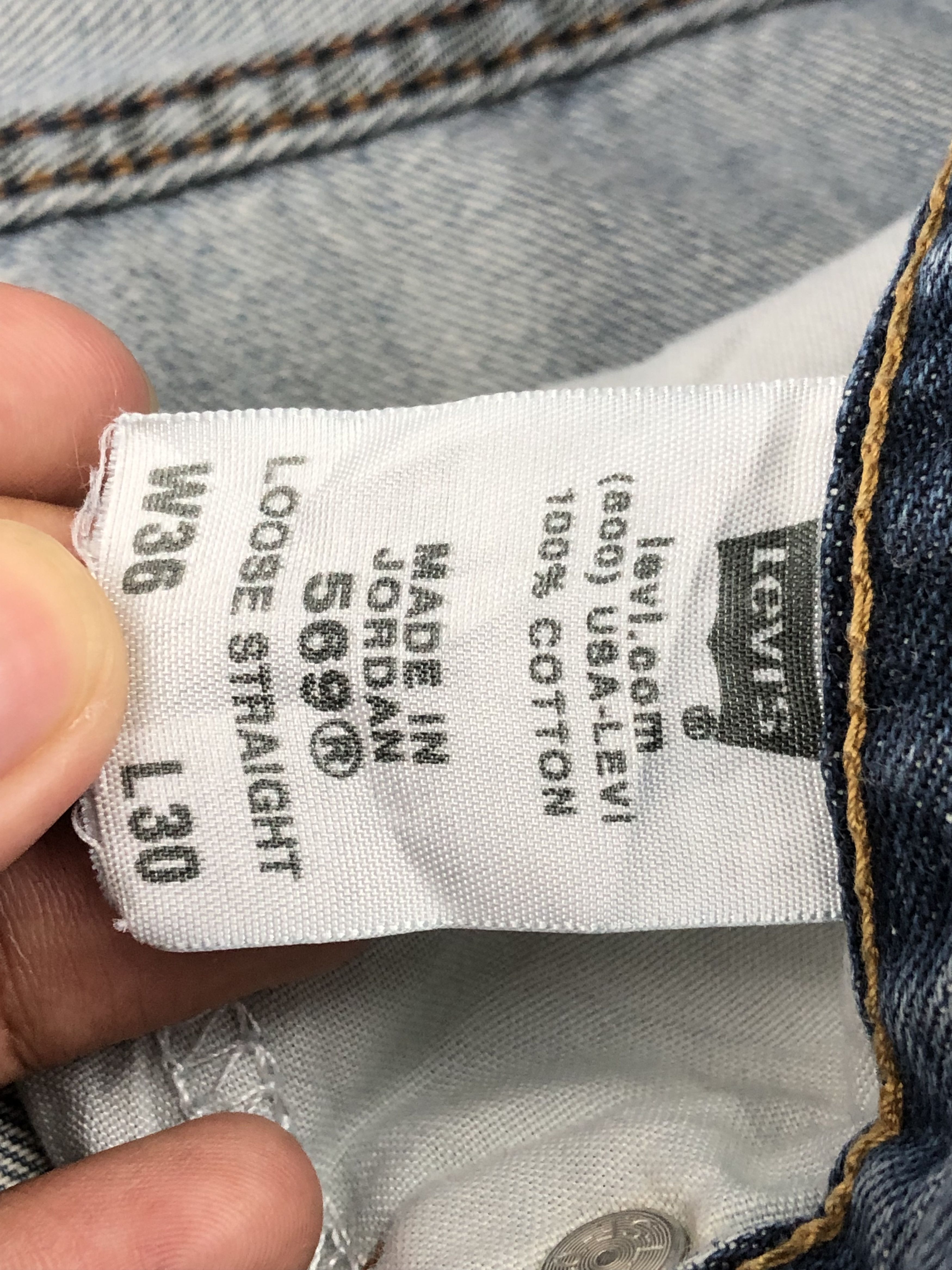 Levi's Vintage Levis 569 Faded Blue Jeans DP1676 Size US 37 - 7 Thumbnail