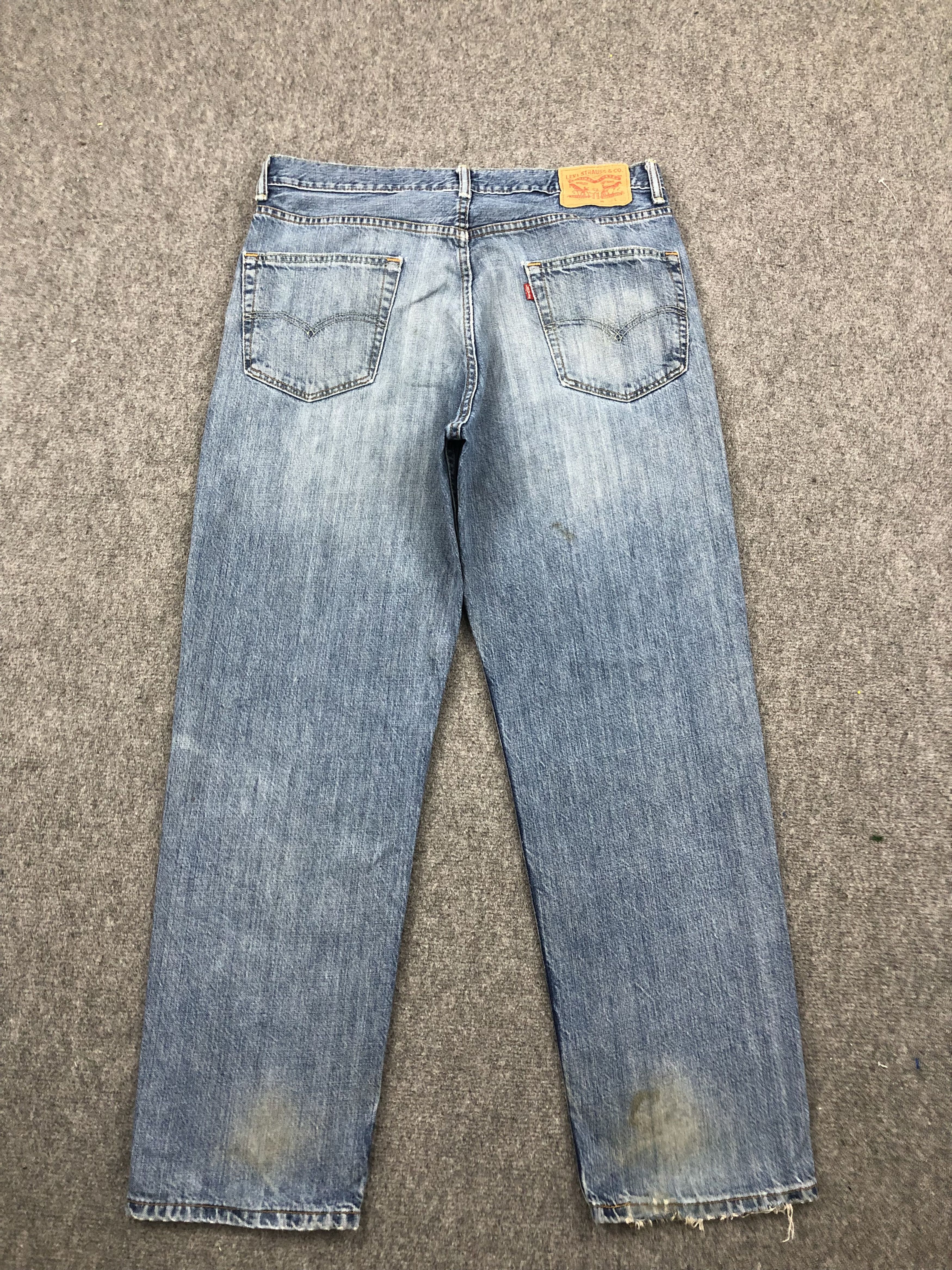 Levi's Vintage Levis 550 Light Blue Jeans DP1675 Size US 35 - 3 Thumbnail