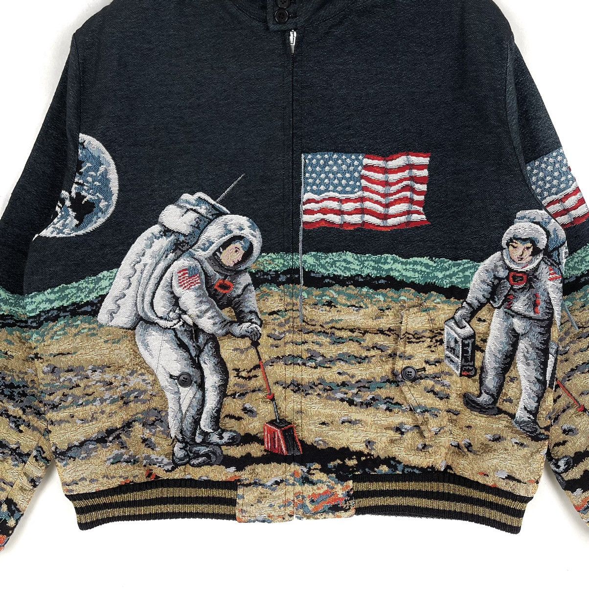Hedi Slimane × Saint Laurent Paris SS16 “Surf Sound” Moon Landing Jacket Size US L / EU 52-54 / 3 - 3 Thumbnail
