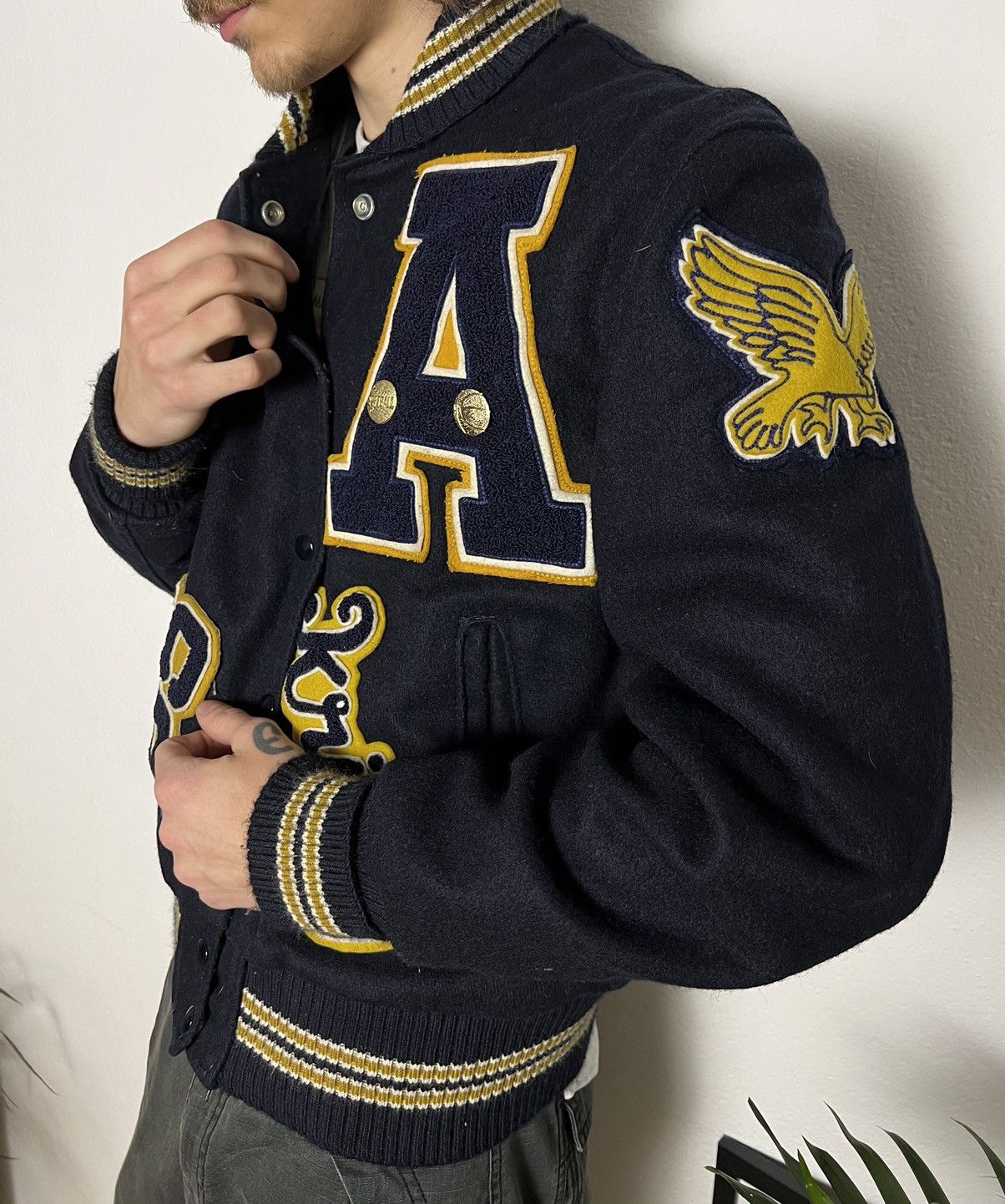 Delong × Vintage Delong vintage varsity jacket Apollo hawks Size US S / EU 44-46 / 1 - 14 Thumbnail