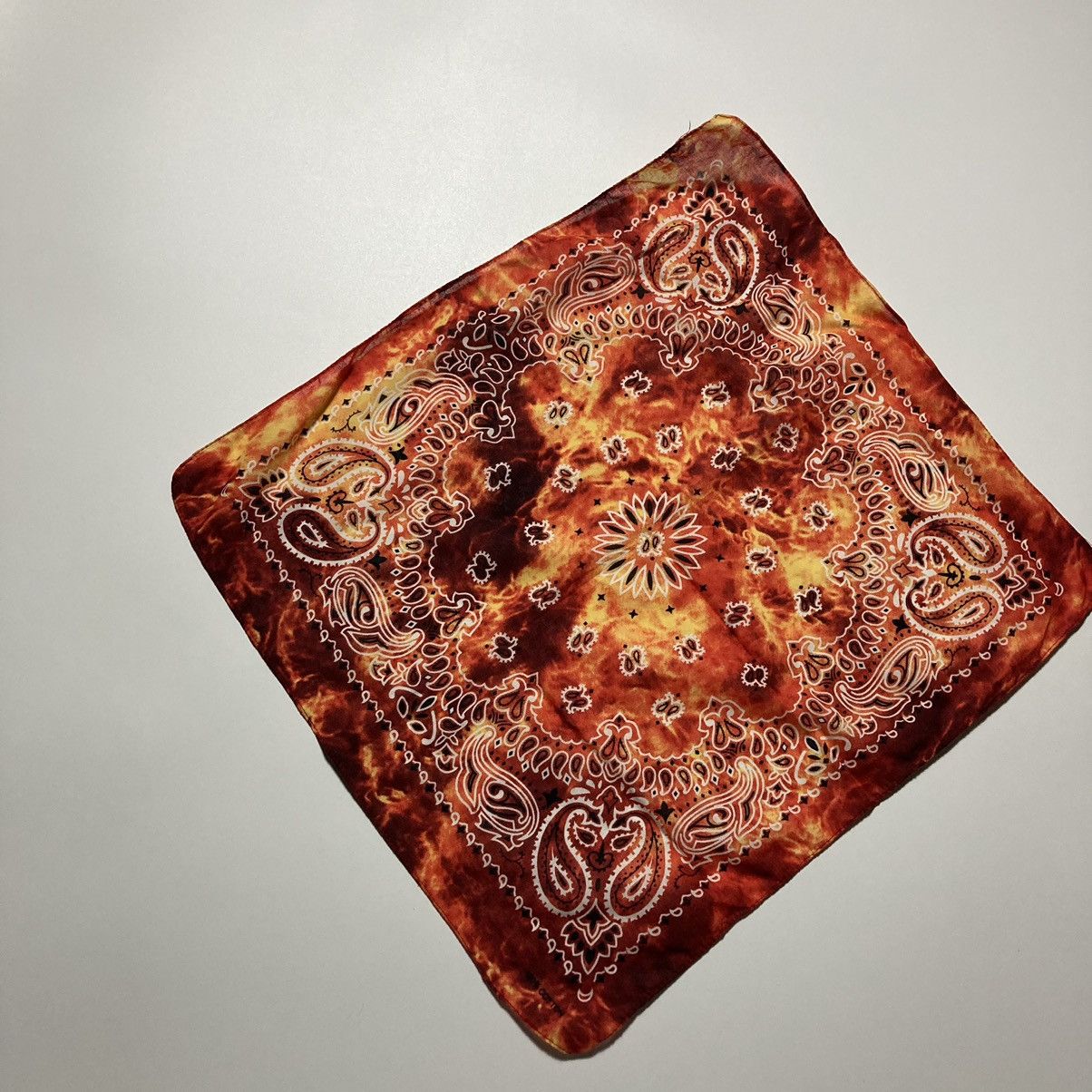 Vintage vintage tie-dye bandana Size ONE SIZE - 4 Thumbnail