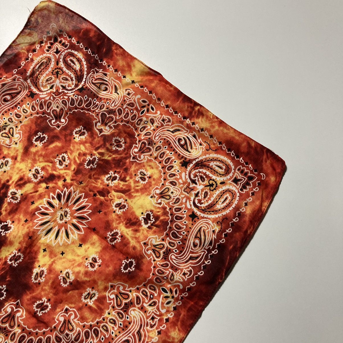 Vintage vintage tie-dye bandana Size ONE SIZE - 3 Thumbnail