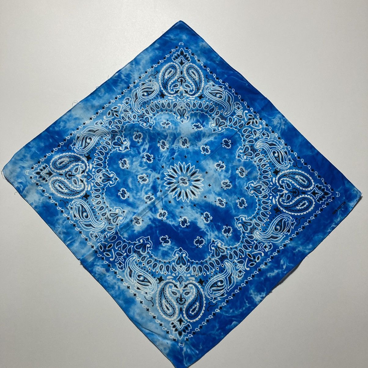 Vintage vintage tie-dye bandana Size ONE SIZE - 7 Thumbnail