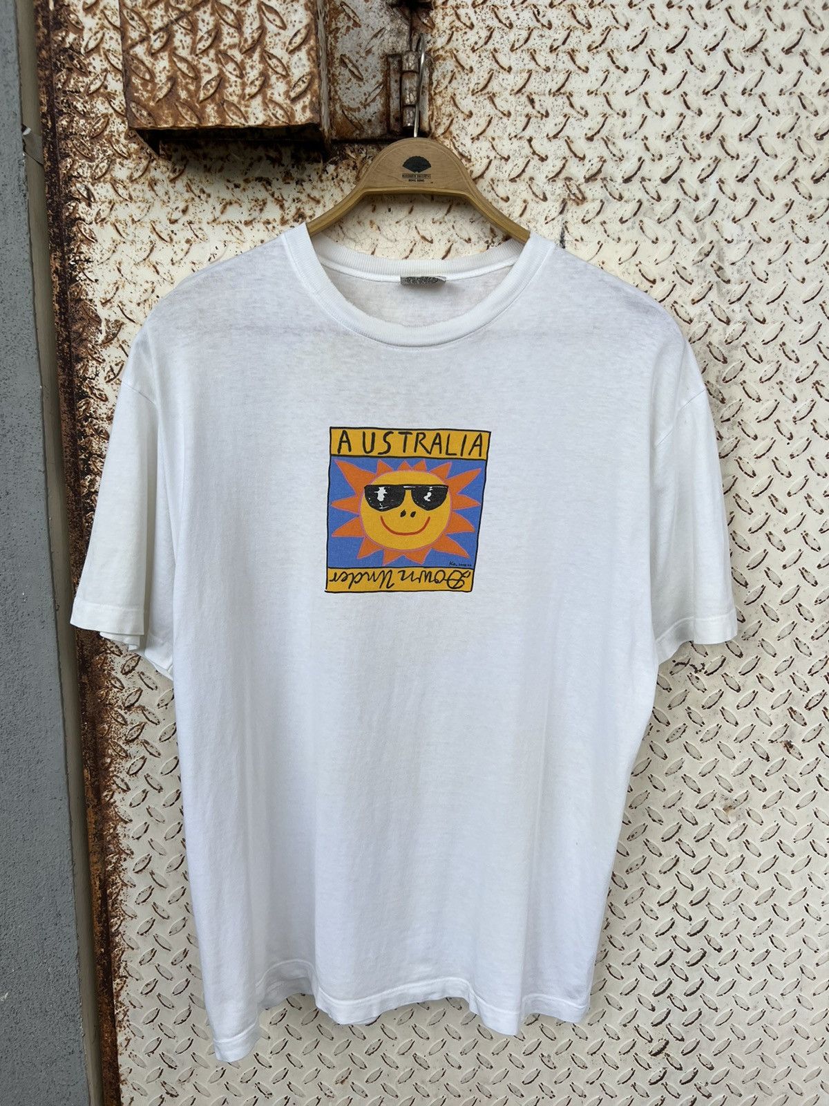Other VINTAGE 90s DOME UNDER AUSTRALIA DISTRESSED TEE Size US L / EU 52-54 / 3 - 1 Thumbnail