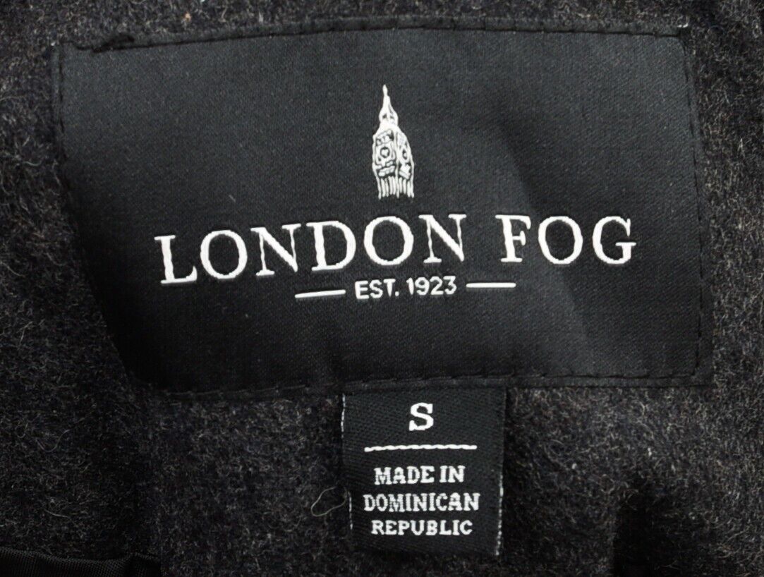 London Fog × Vintage Women's Peacoat Buttoned Ladies Trench Mac Coat Grey Jacket Size S / US 4 / IT 40 - 6 Thumbnail