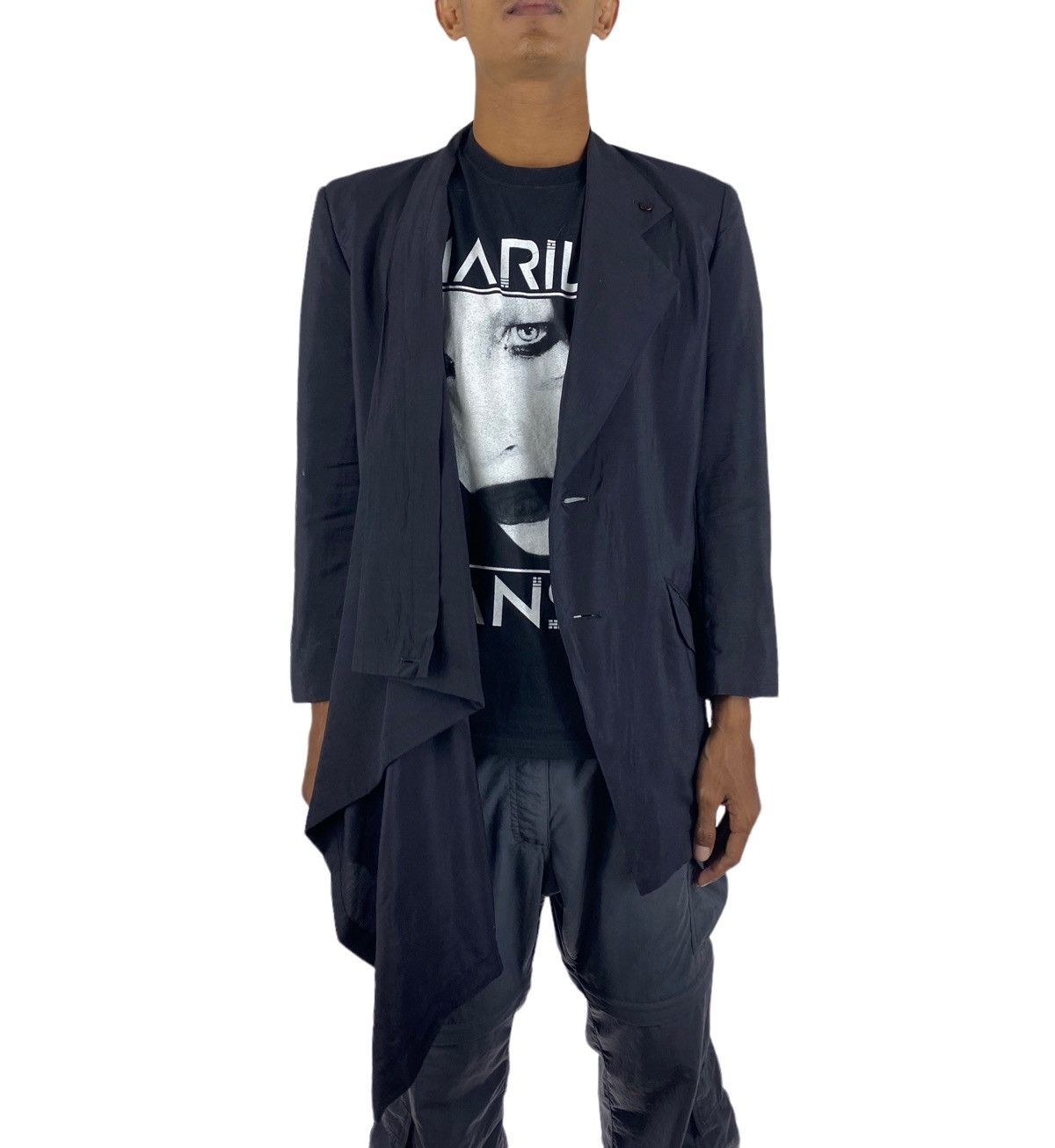 Issey Miyake 🔥SALE🔥VINTAGE ISSEY MIYAKE ASYMMETRIC JACKET Size US M / EU 48-50 / 2 - 11 Thumbnail
