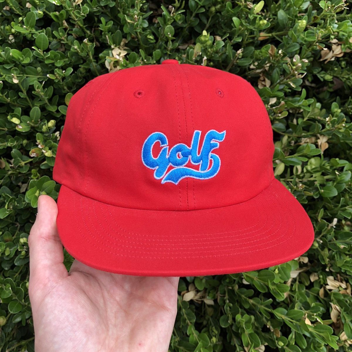 Golf Wang Golf Wang Cursive Script Logo Hat Red Blue New Never Worn ...