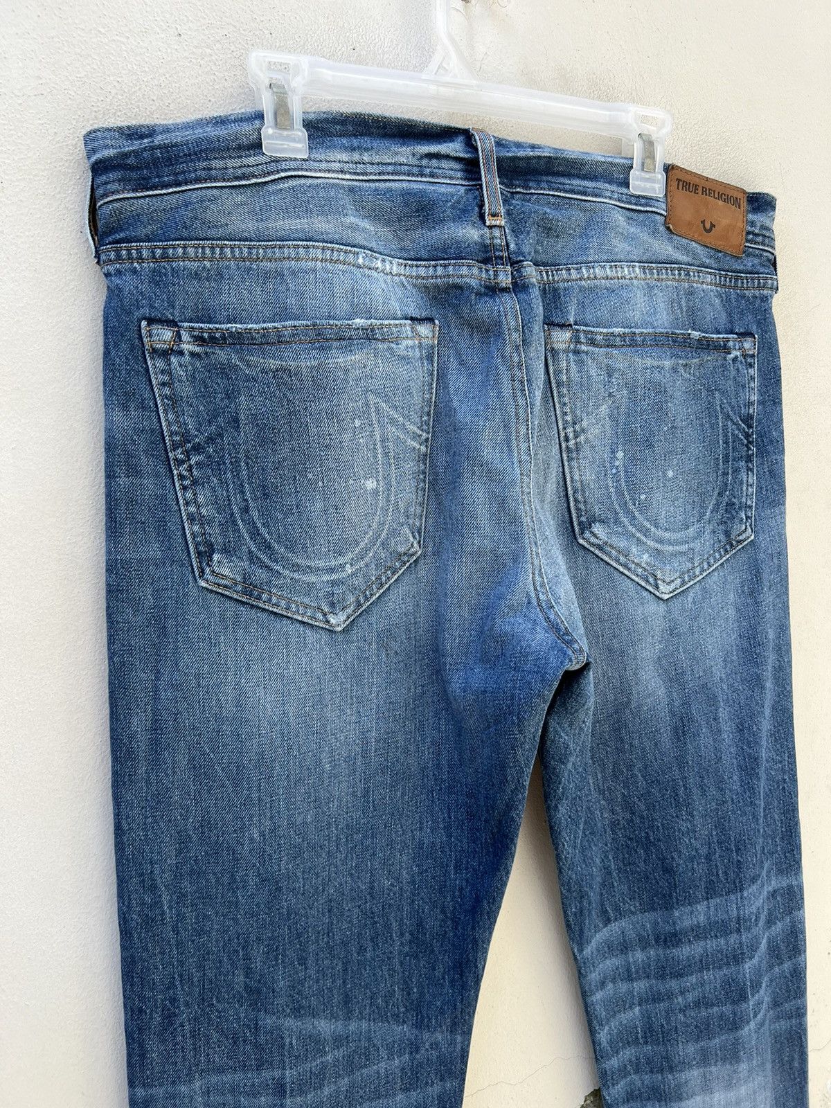 True Religion Vintage 2000s True Religion Rips Distressed Denim Jeans Size US 36 / EU 52 - 18 Thumbnail