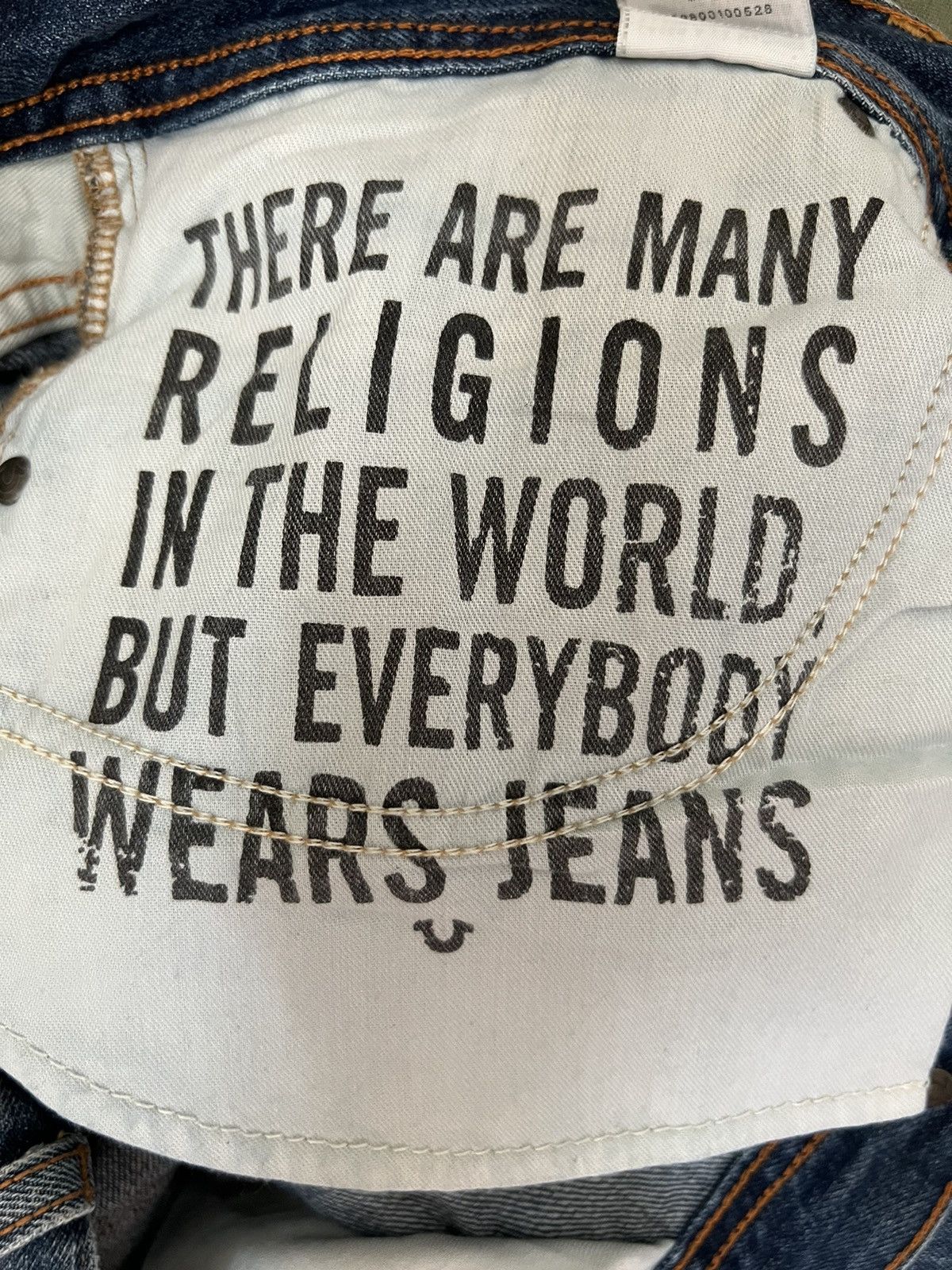 True Religion Vintage 2000s True Religion Rips Distressed Denim Jeans Size US 36 / EU 52 - 23 Thumbnail