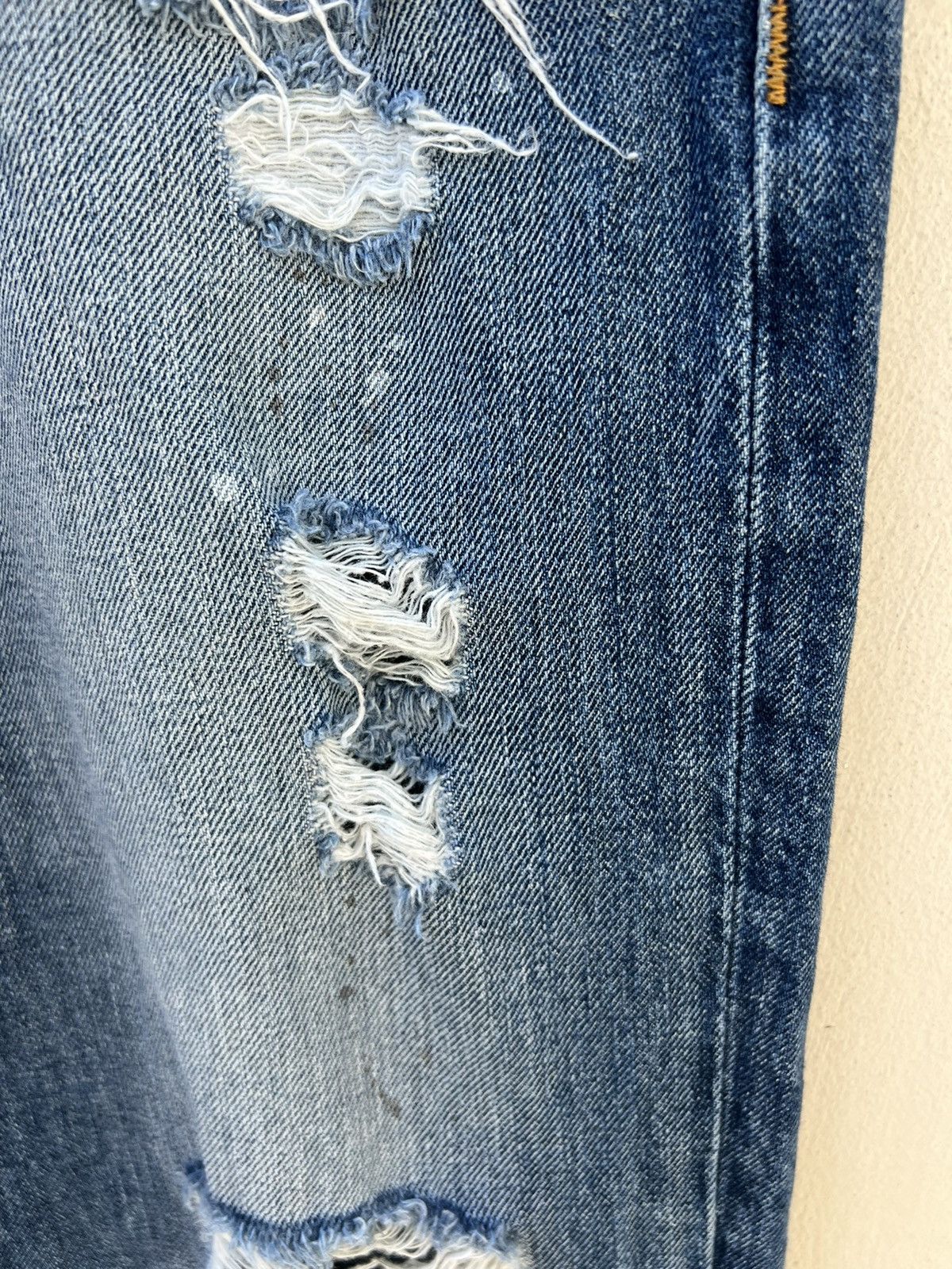 True Religion Vintage 2000s True Religion Rips Distressed Denim Jeans Size US 36 / EU 52 - 13 Thumbnail