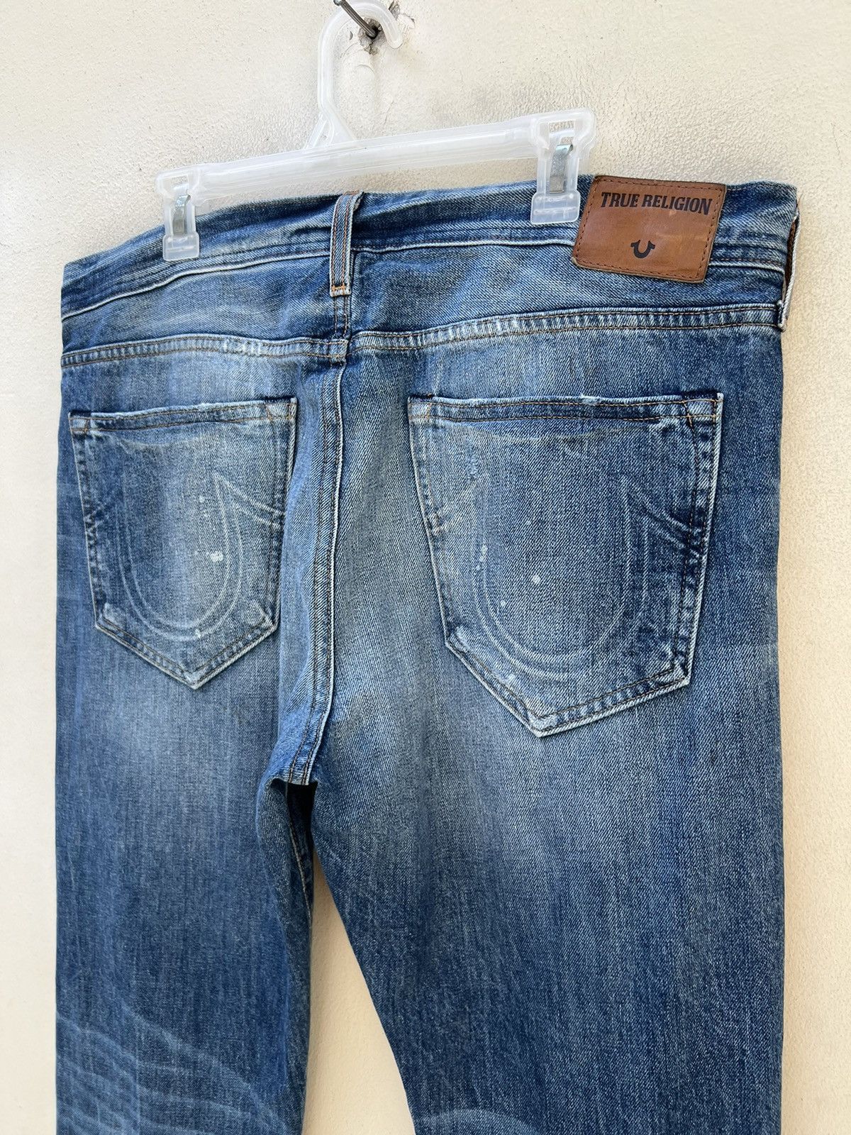 True Religion Vintage 2000s True Religion Rips Distressed Denim Jeans Size US 36 / EU 52 - 20 Thumbnail