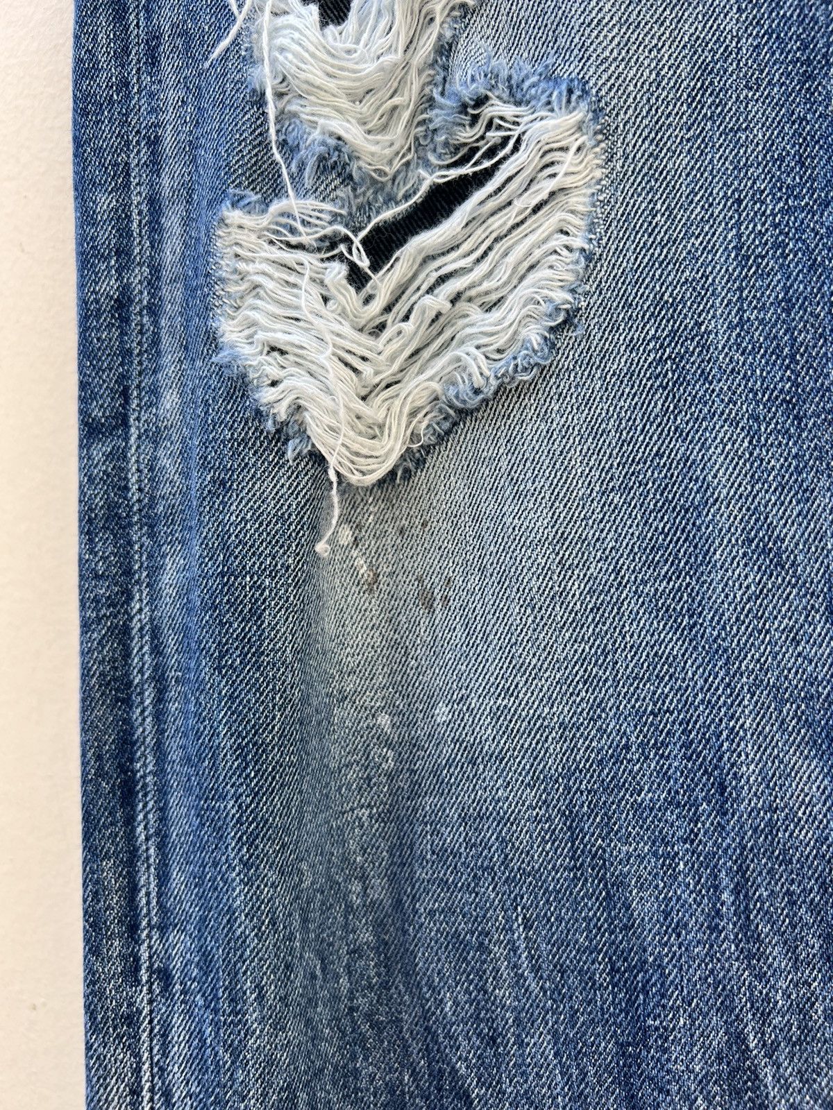 True Religion Vintage 2000s True Religion Rips Distressed Denim Jeans Size US 36 / EU 52 - 10 Thumbnail