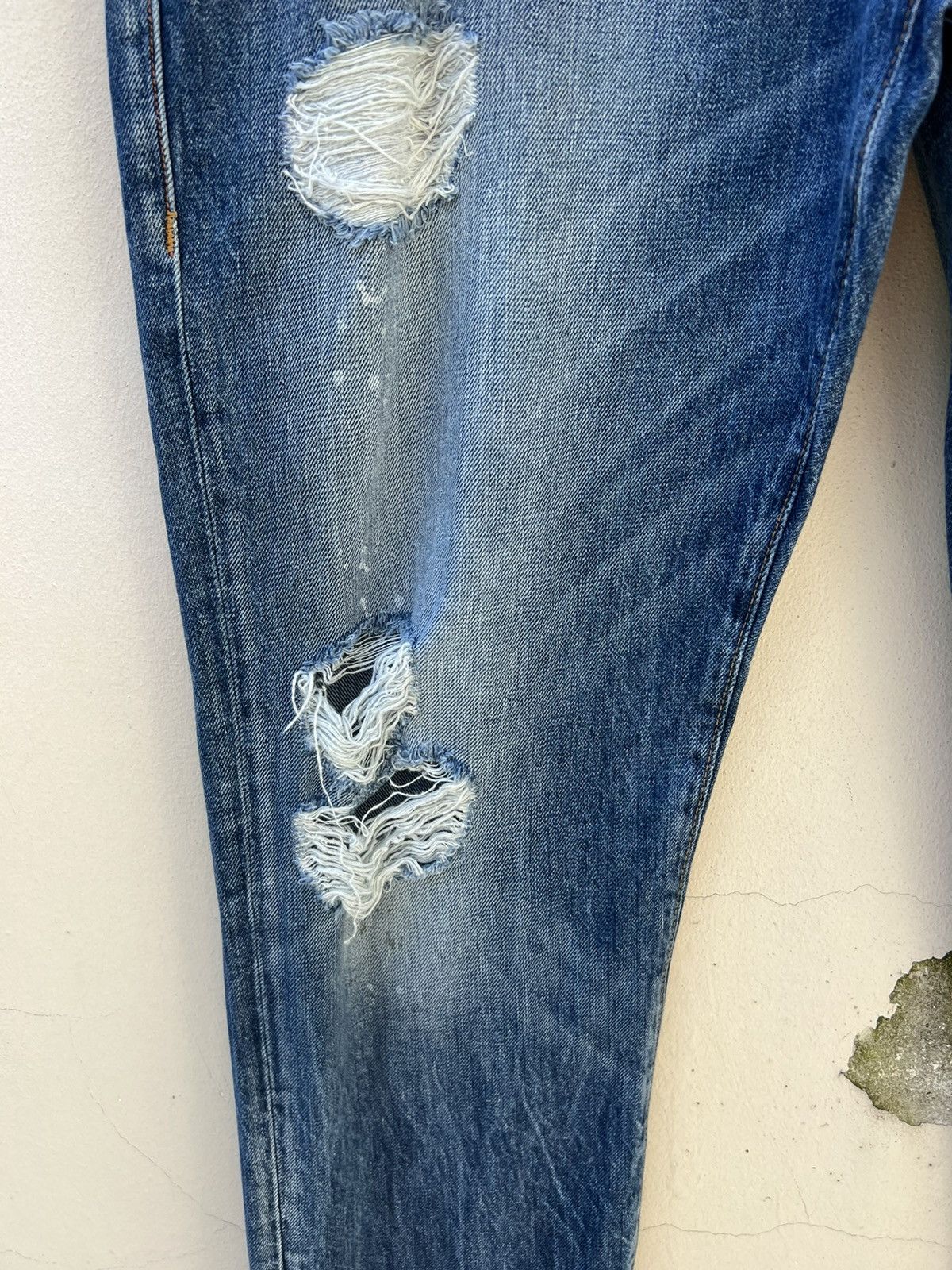 True Religion Vintage 2000s True Religion Rips Distressed Denim Jeans Size US 36 / EU 52 - 9 Thumbnail