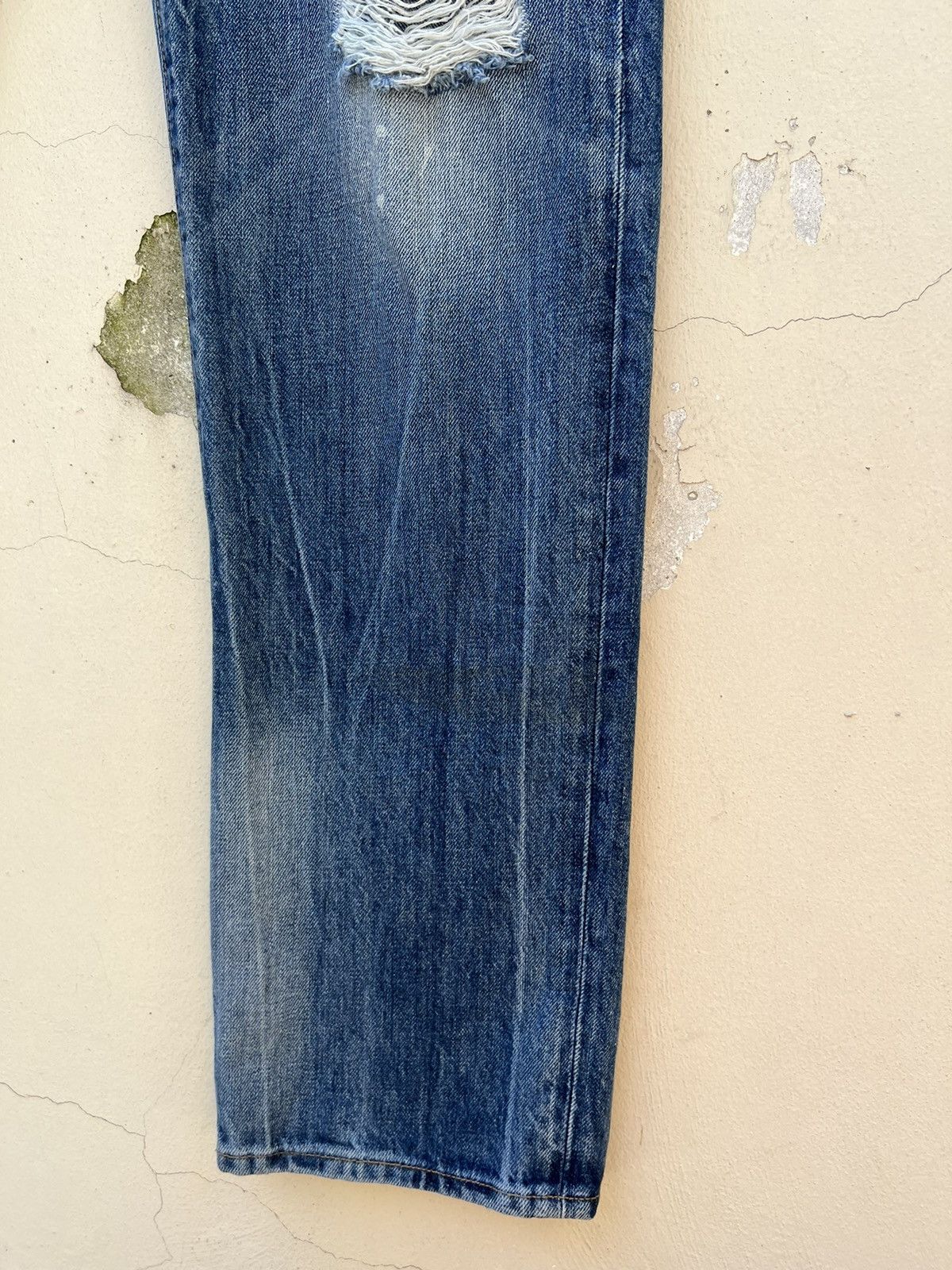 True Religion Vintage 2000s True Religion Rips Distressed Denim Jeans Size US 36 / EU 52 - 14 Thumbnail