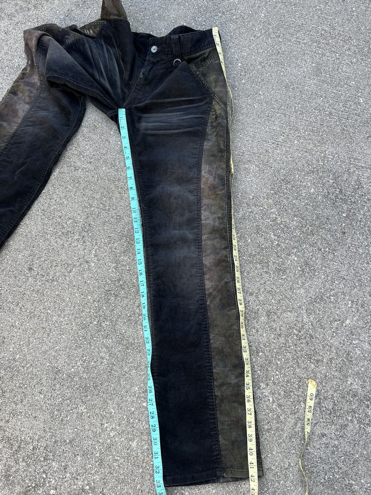 Nicole Club Vintage Nicole Club FM Patchwork Cord Stretch Flare Jeans Size US 30 / EU 46 - 23 Thumbnail