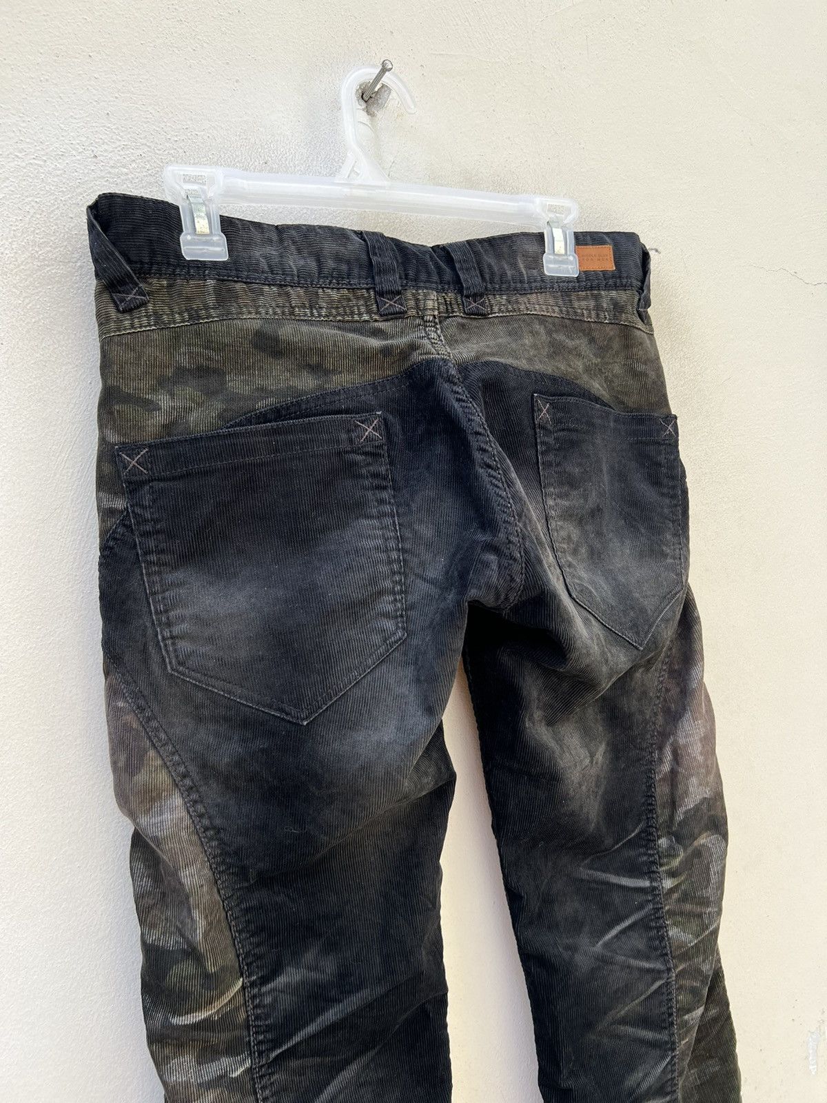 Nicole Club Vintage Nicole Club FM Patchwork Cord Stretch Flare Jeans Size US 30 / EU 46 - 11 Thumbnail