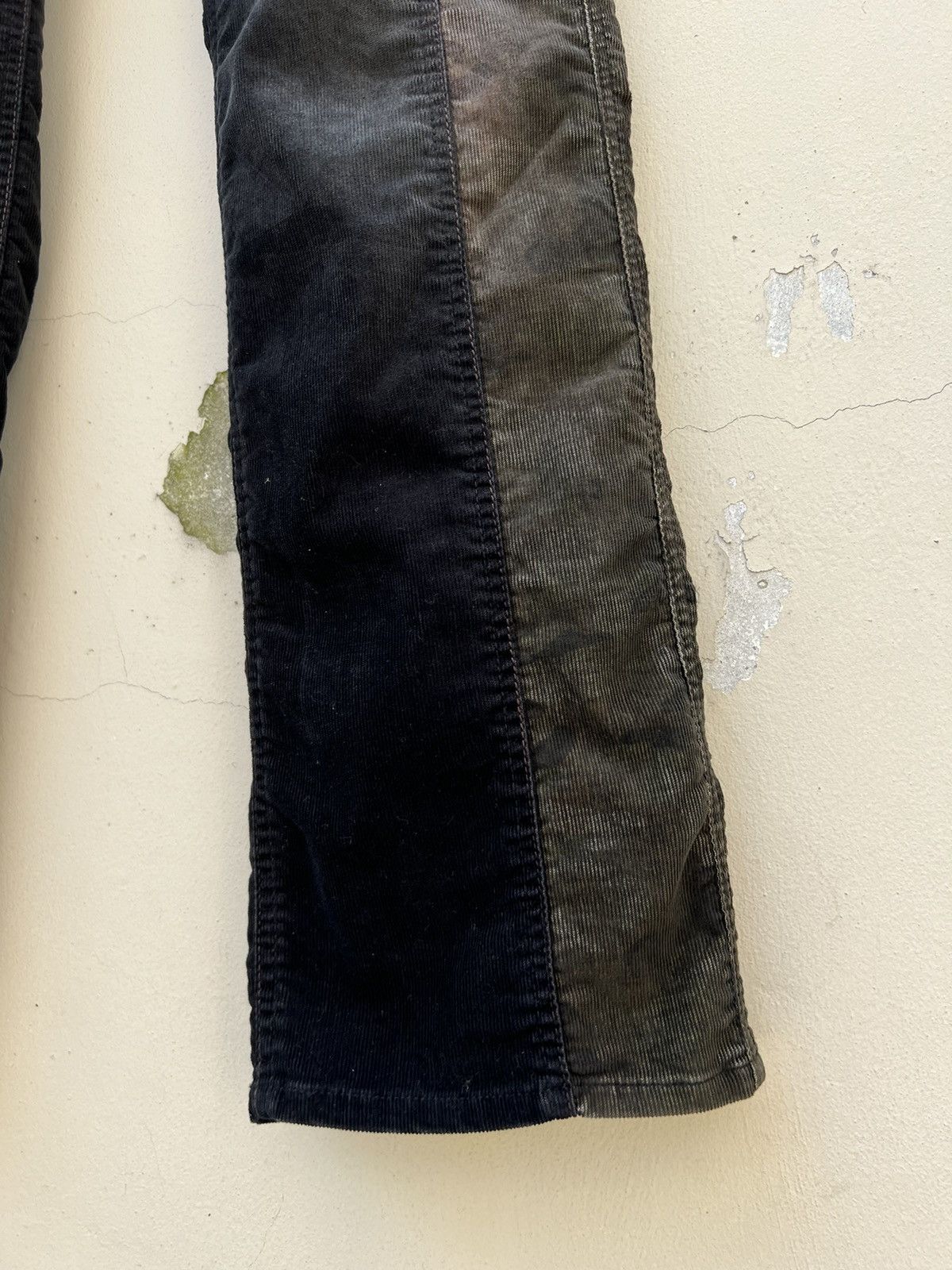 Nicole Club Vintage Nicole Club FM Patchwork Cord Stretch Flare Jeans Size US 30 / EU 46 - 9 Thumbnail
