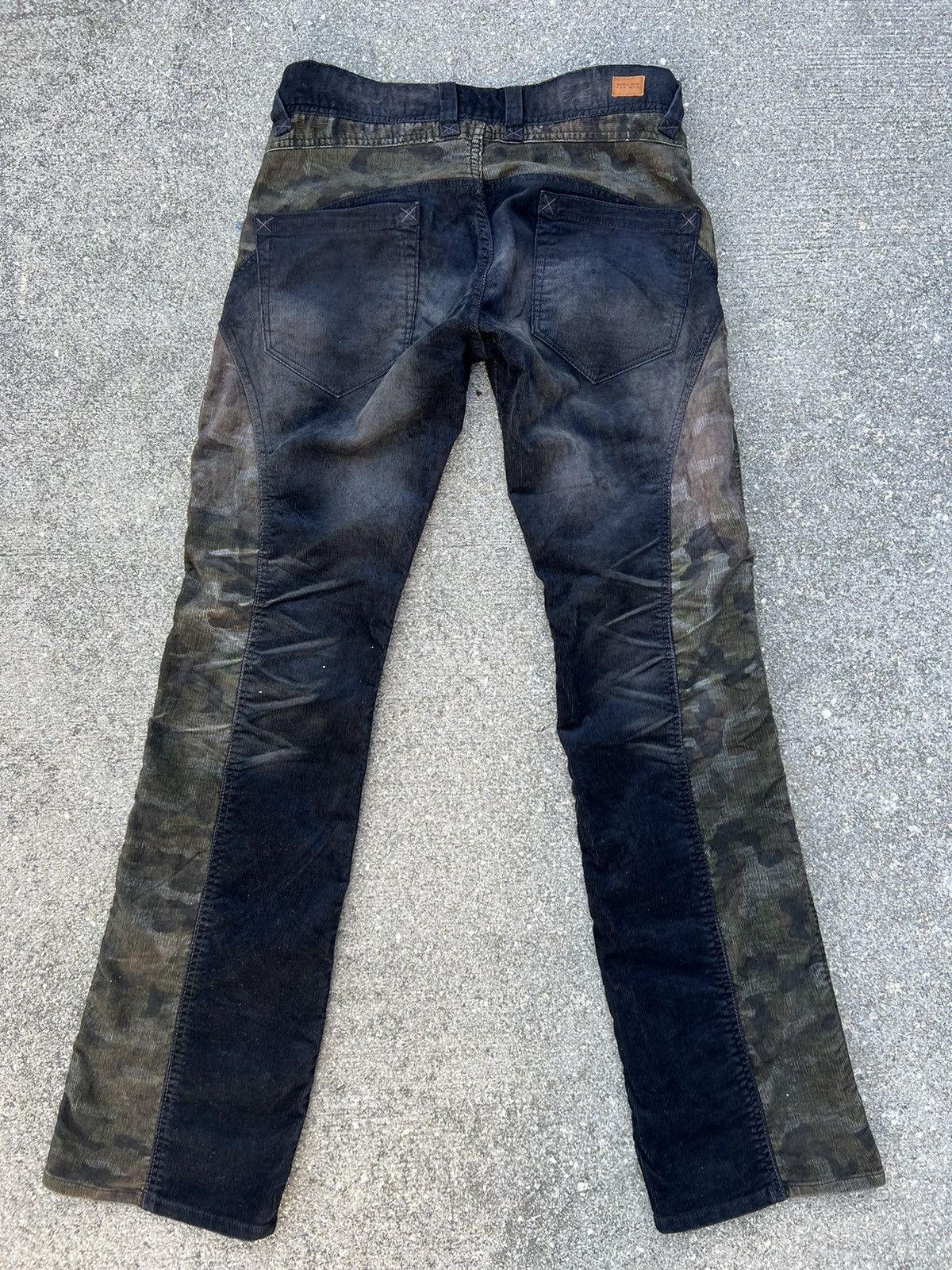 Nicole Club Vintage Nicole Club FM Patchwork Cord Stretch Flare Jeans Size US 30 / EU 46 - 24 Thumbnail