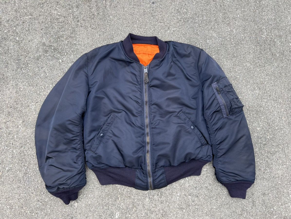 Alpha Industries Vintage 1969 Alpha Industries USAF MA-1 Flight Bomber Jacket Size US M / EU 48-50 / 2 - 14 Thumbnail