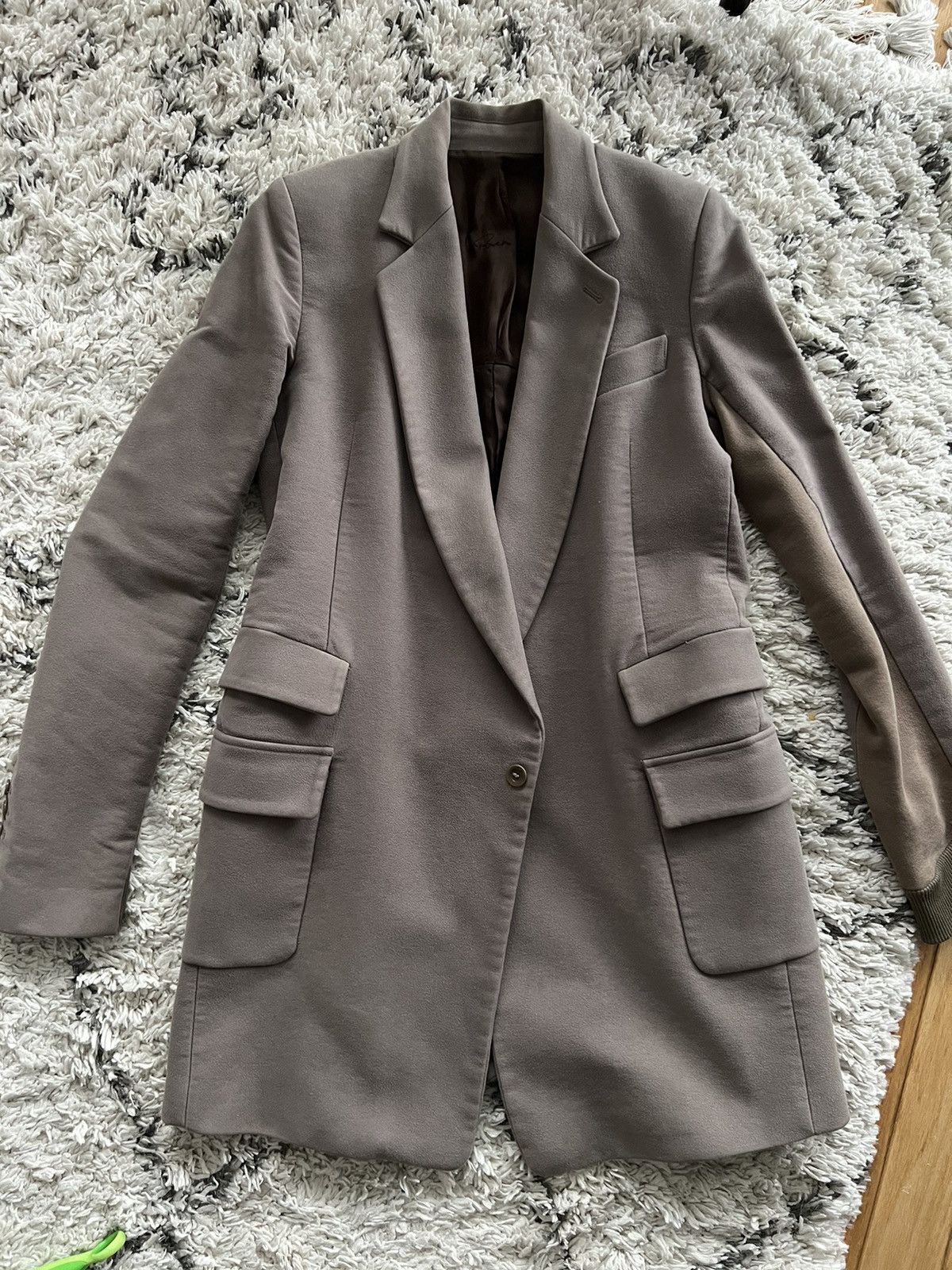 Rickowens Dusulator heavy knit long coat