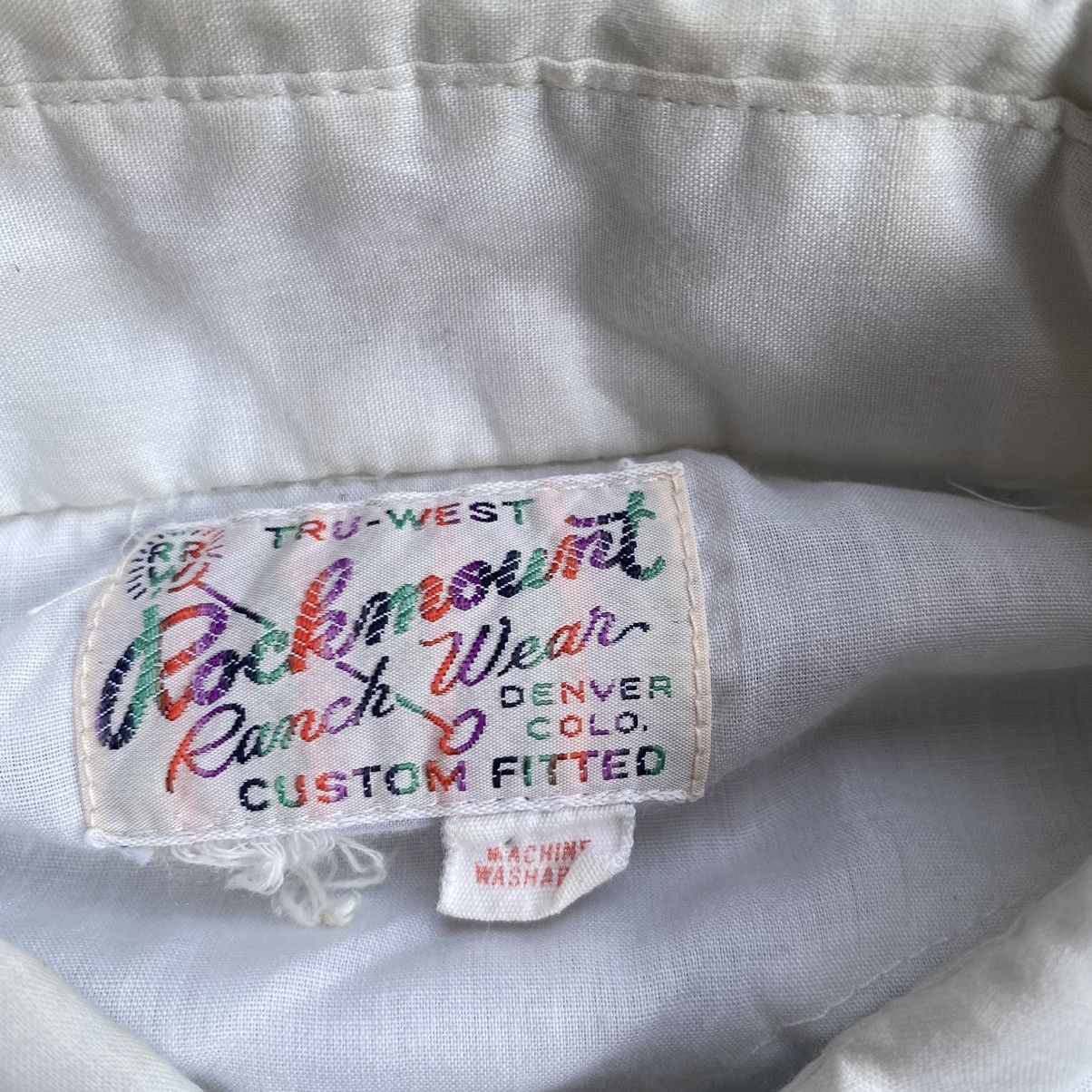Rockmount Ranch Wear vintage 70s pearl snap button Size US M / EU 48-50 / 2 - 7 Thumbnail