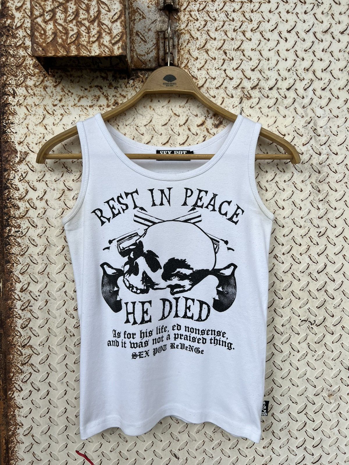 Vintage SEXPOT REVENGE PUNK SINGLET TEE Size ONE SIZE - 1 Thumbnail