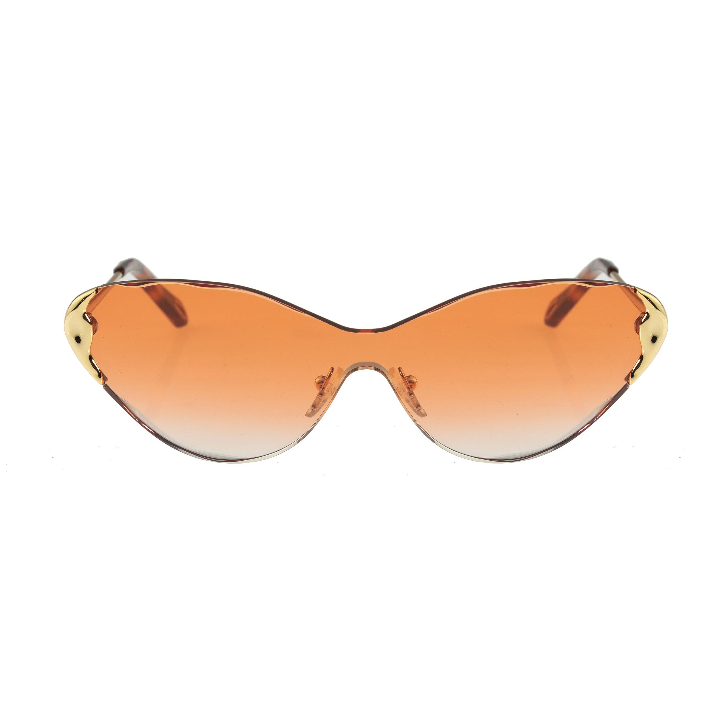 Chloe Chloe Curtis Orange & Gold Rimless Sunglasses CE163S Size ONE SIZE - 2 Thumbnail