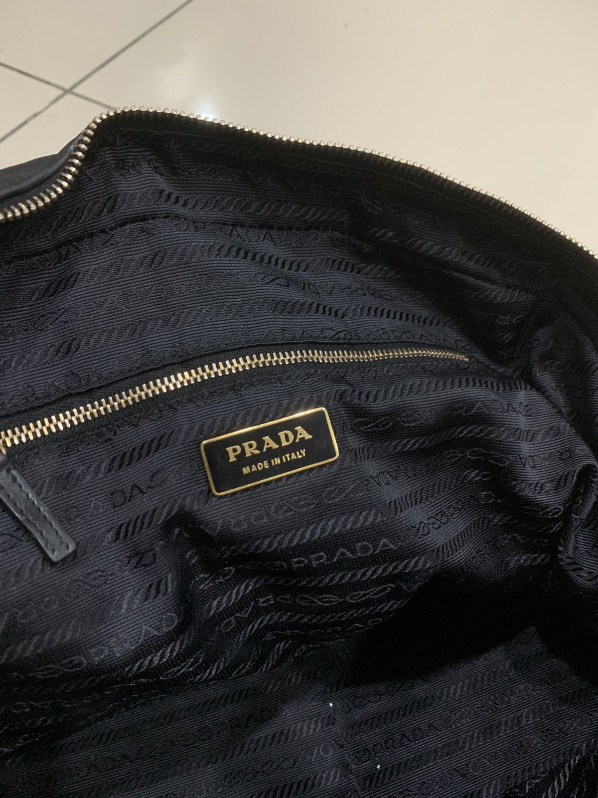 Prada PRADA BLACK LEATHER SHOULDER BAG BOWLING Size ONE SIZE - 14 Thumbnail