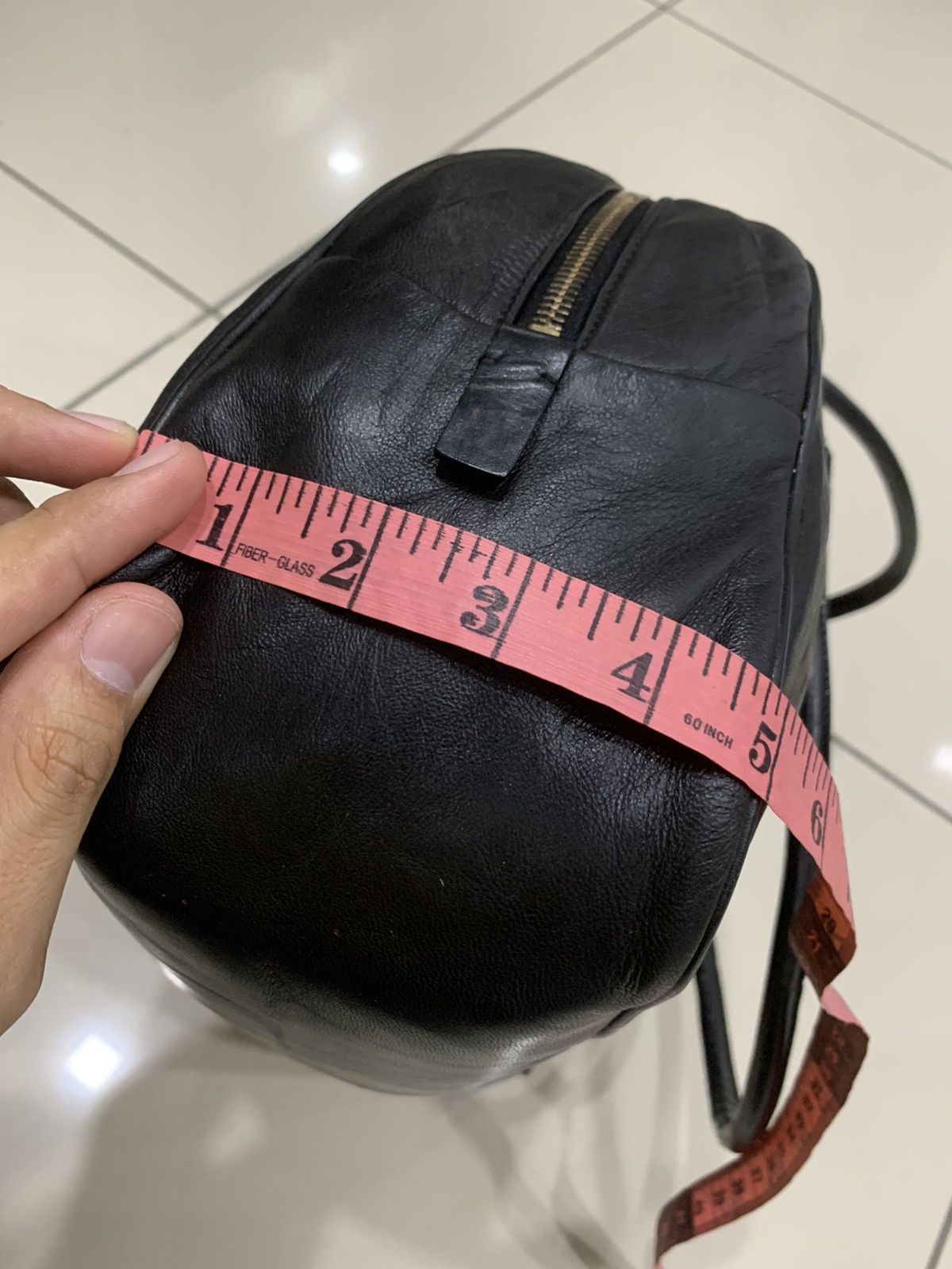 Prada PRADA BLACK LEATHER SHOULDER BAG BOWLING Size ONE SIZE - 10 Thumbnail