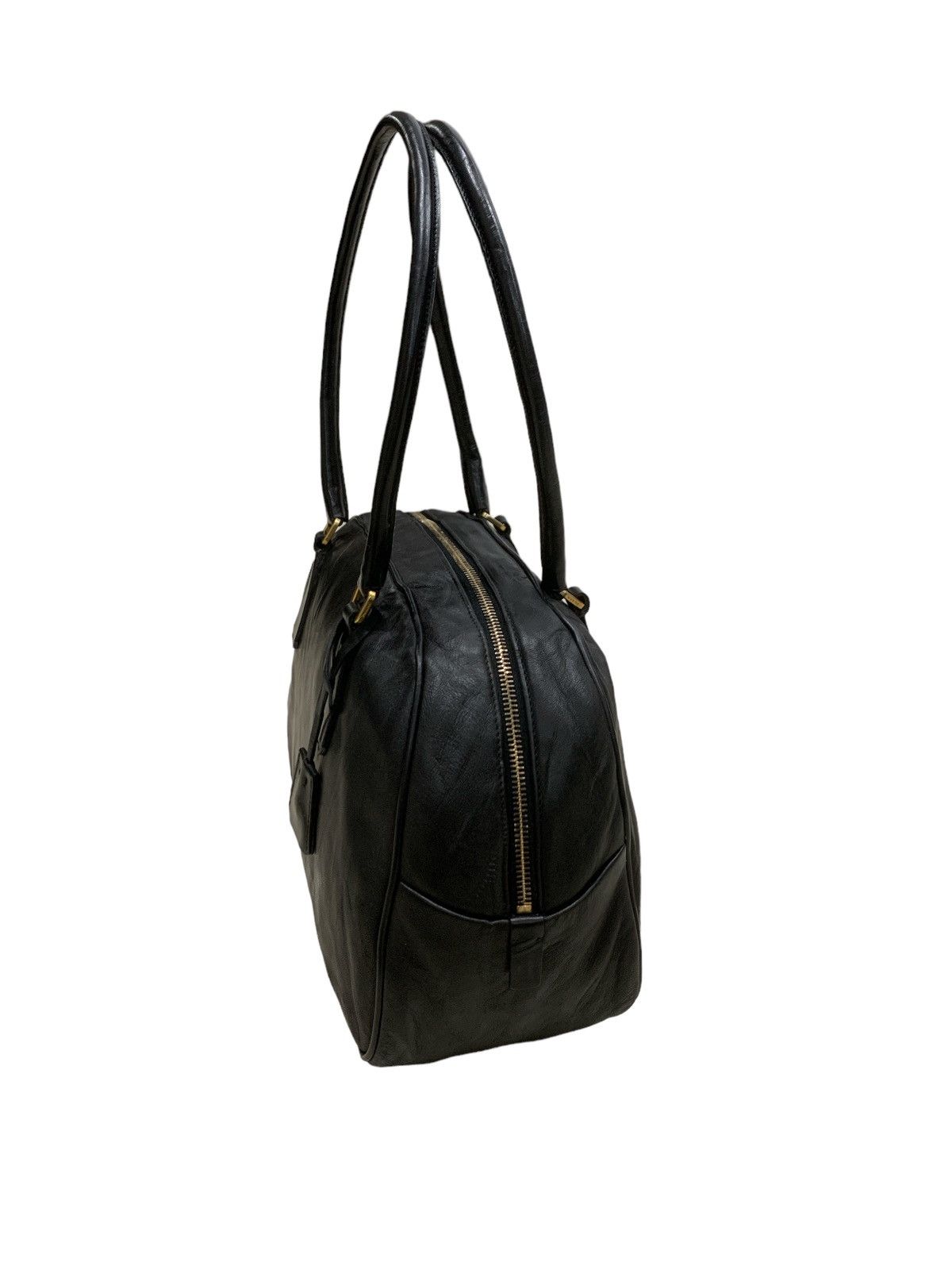 Prada PRADA BLACK LEATHER SHOULDER BAG BOWLING Size ONE SIZE - 3 Thumbnail