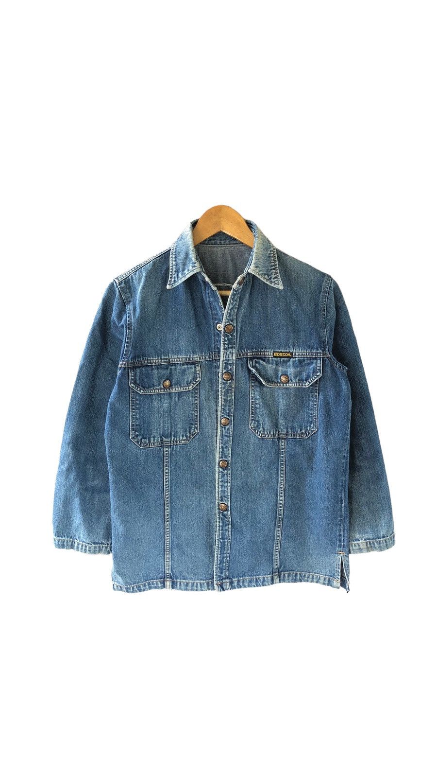 image of Bobson Vintage Jeans Jacket Medium Size 1047-31 in Blue Jean, Men's