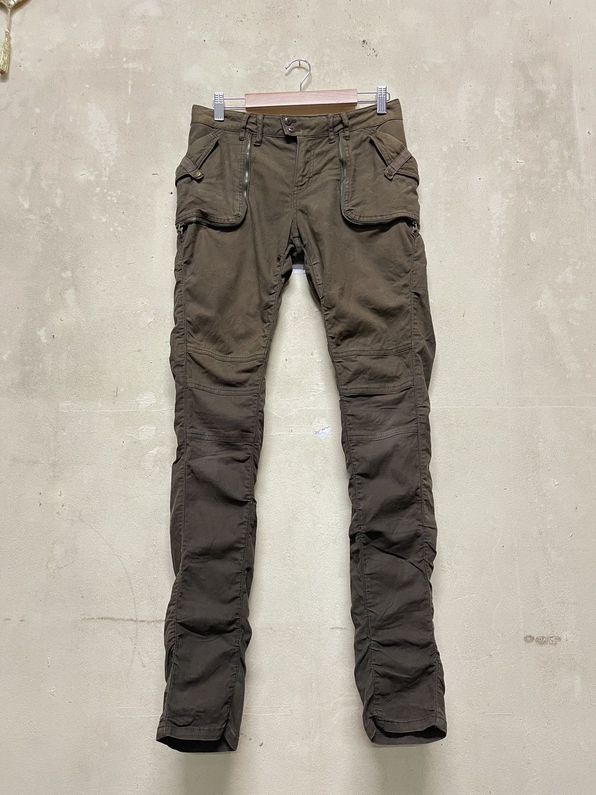 Seditionaries Japanese Brand A.T Military Colour Bondage Pants Size US 30 / EU 46 - 1 Thumbnail