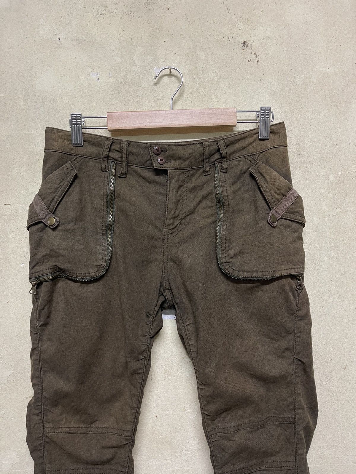 Seditionaries Japanese Brand A.T Military Colour Bondage Pants Size US 30 / EU 46 - 2 Thumbnail