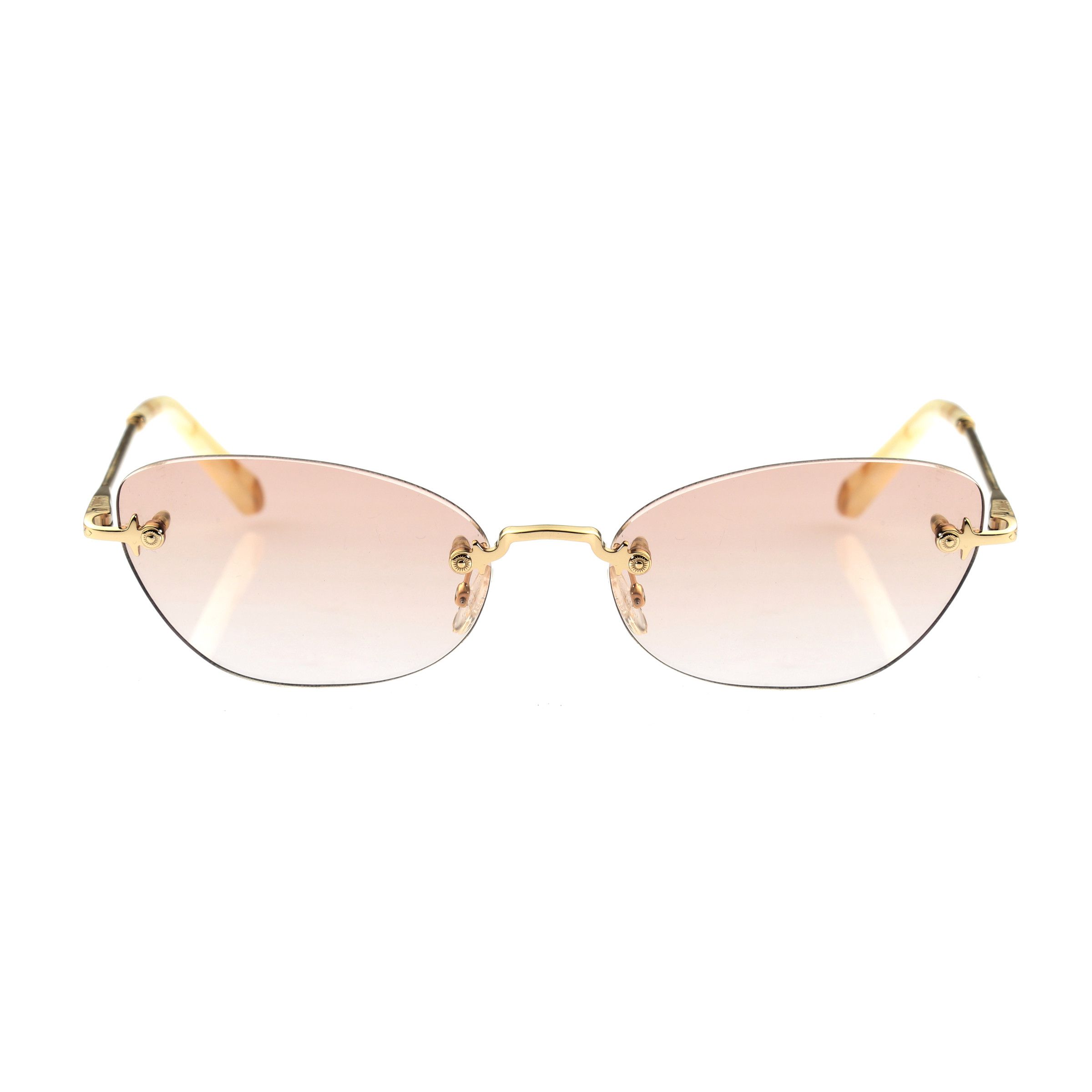 Chloe Chloe Yellow Gold Ivory Cat Eye Sunglasses CE2154 Size ONE SIZE - 2 Thumbnail