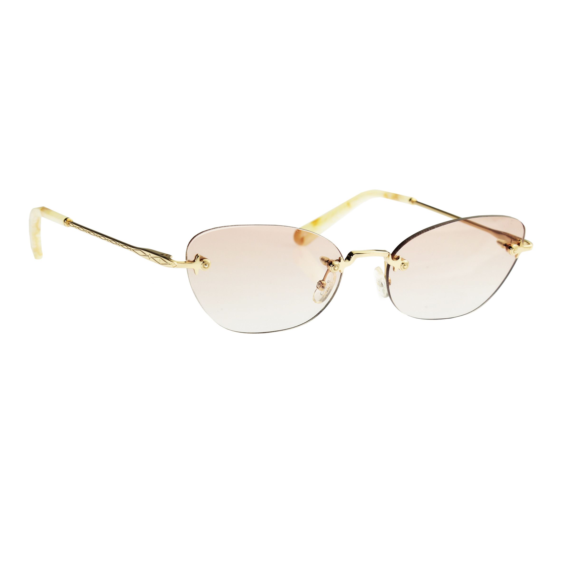 Chloe Chloe Yellow Gold Ivory Cat Eye Sunglasses CE2154 Size ONE SIZE - 1 Thumbnail