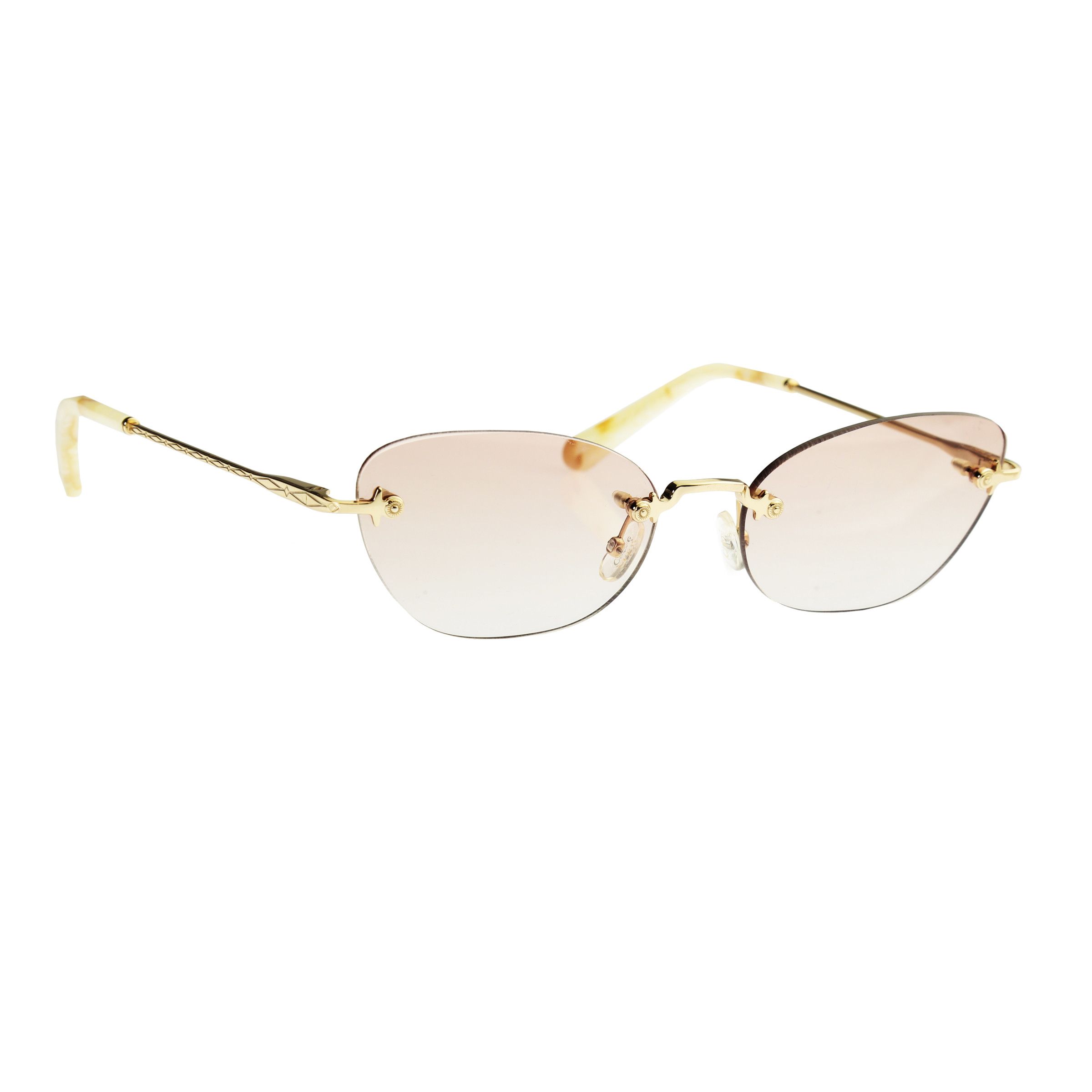 Chloe Chloe Yellow Gold Ivory Cat Eye Sunglasses CE2154 | Grailed