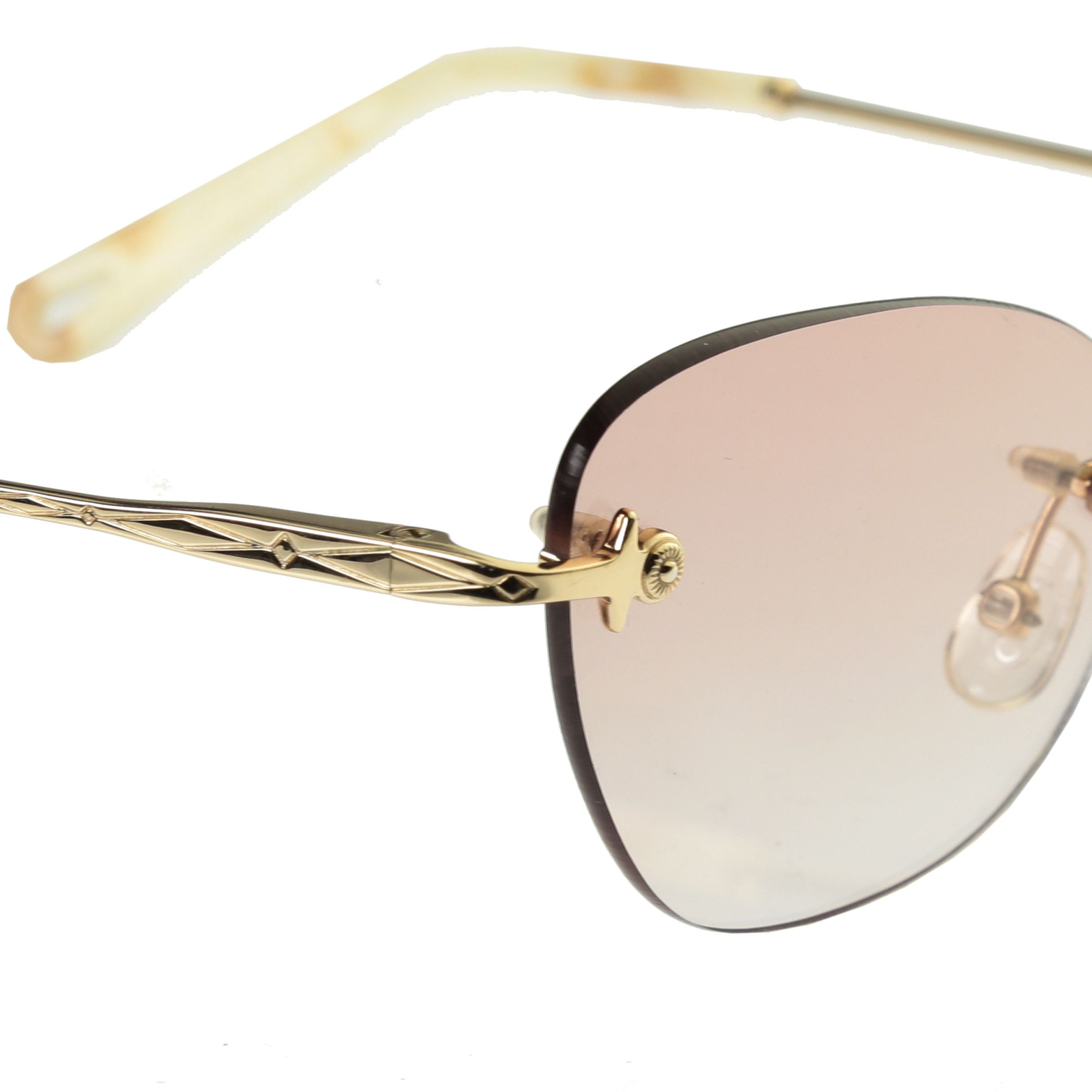 Chloe Chloe Yellow Gold Ivory Cat Eye Sunglasses CE2154 Size ONE SIZE - 3 Thumbnail